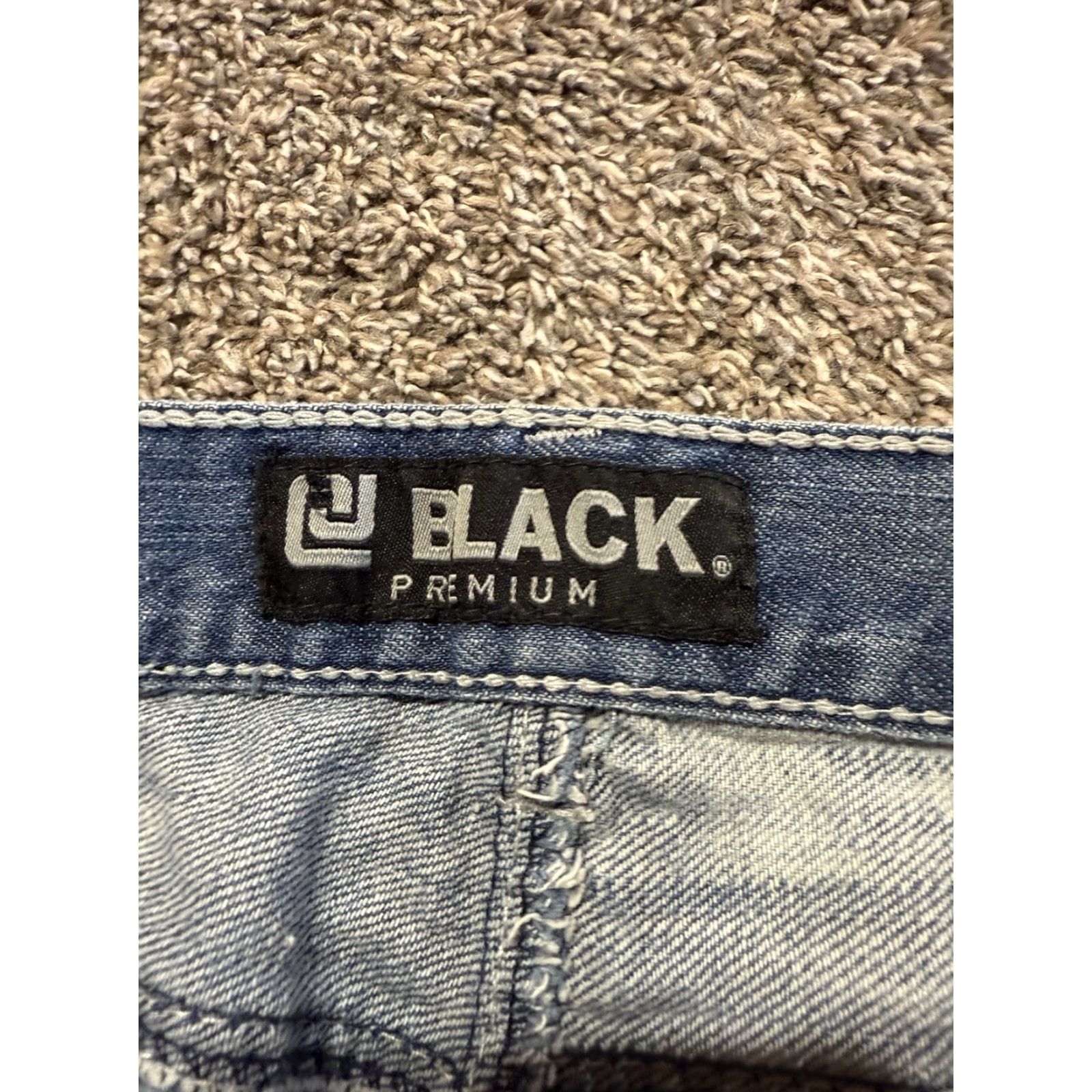 Denime Black Jeans Men Size 30 Blue Denim 30X32 Slim Straight Low Rise Size US 30 / EU 46 - 4 Thumbnail