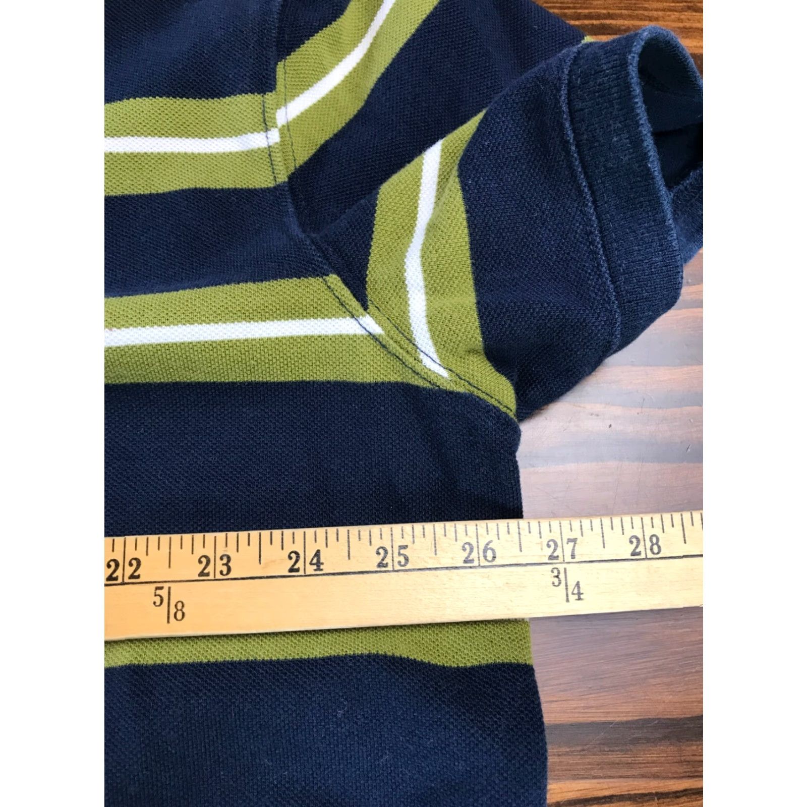 Vintage VINTAGE St. John's Bay Legacy Polo Shirt Men XXL Green Navy Blue Striped Short Sleeve 100% Cotton Regular Mens XXl Polo Size US XXL / EU 58 / 5 - 2 Thumbnail