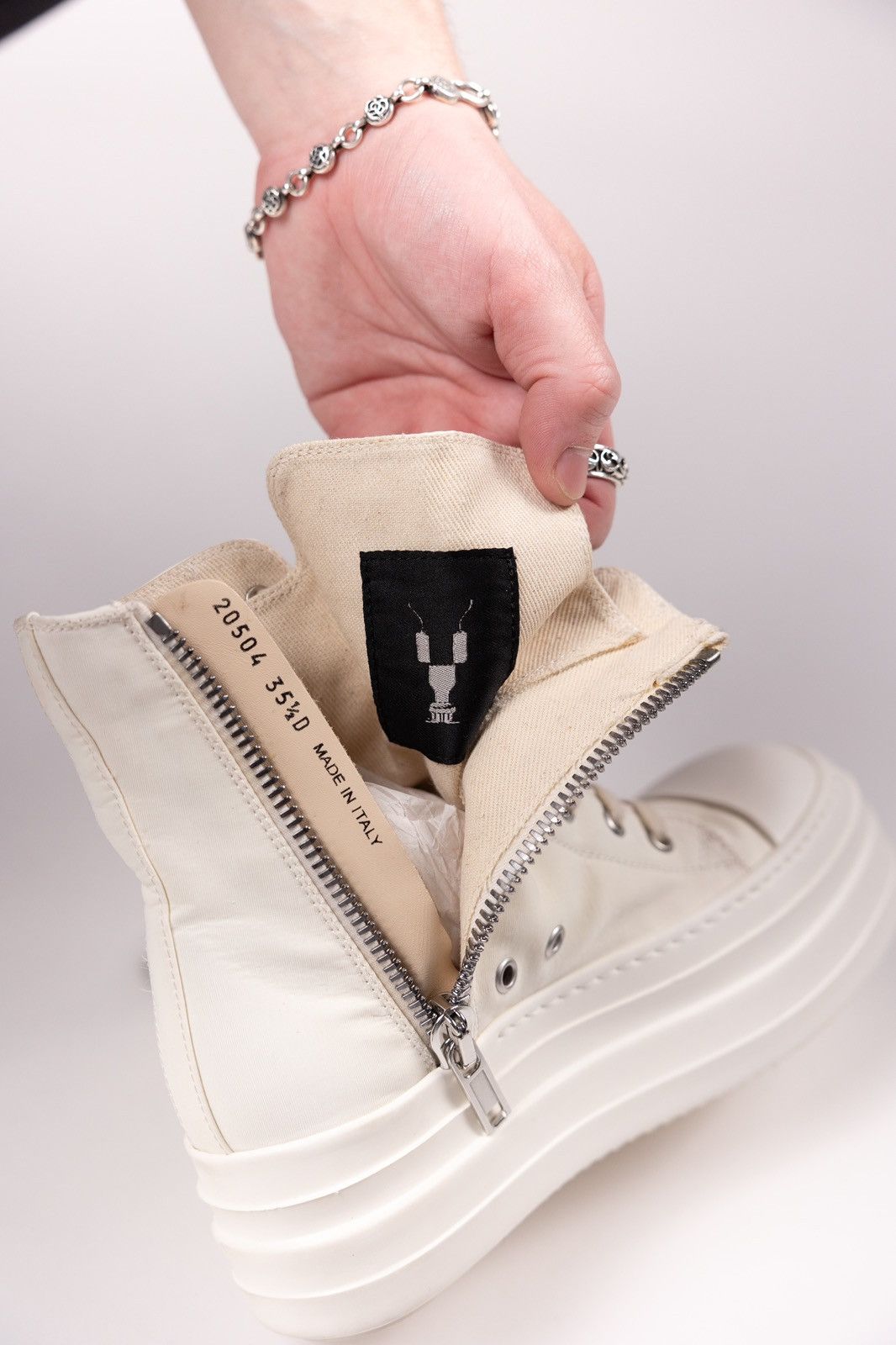 Rick Owens × Rick Owens Drkshdw Rick Owens DRKSHDW Platform High Top Sneakers Size US 5.5 / IT 35.5 - 10 Thumbnail