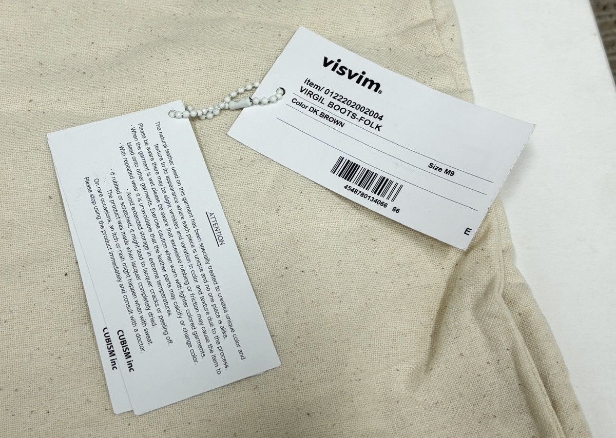 Visvim Visvim 22aw Virgil Boots Folk，us9 Size US 9 / EU 42 - 13 Thumbnail