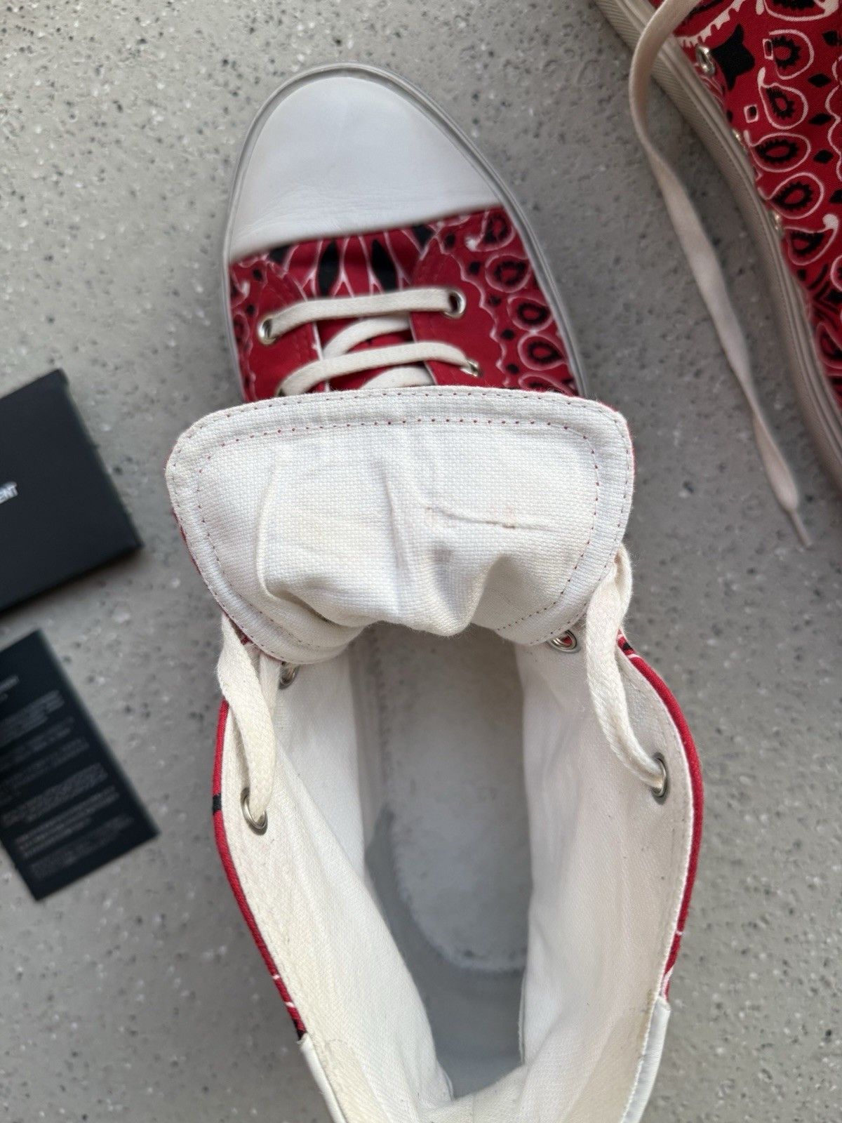 Saint Laurent Paris Saint Laurent Canvas Bedford Bandana Mens High Top Sneakers Size US 9 / EU 42 - 20 Thumbnail
