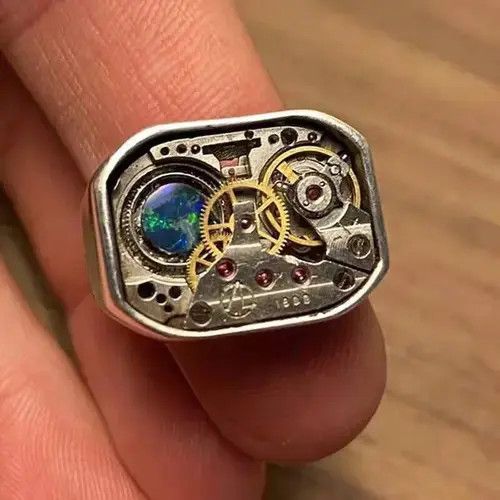 Japanese Brand Unique Imitation Precision Mechanical Dial Men's Ring Size ONE SIZE - 1 Thumbnail