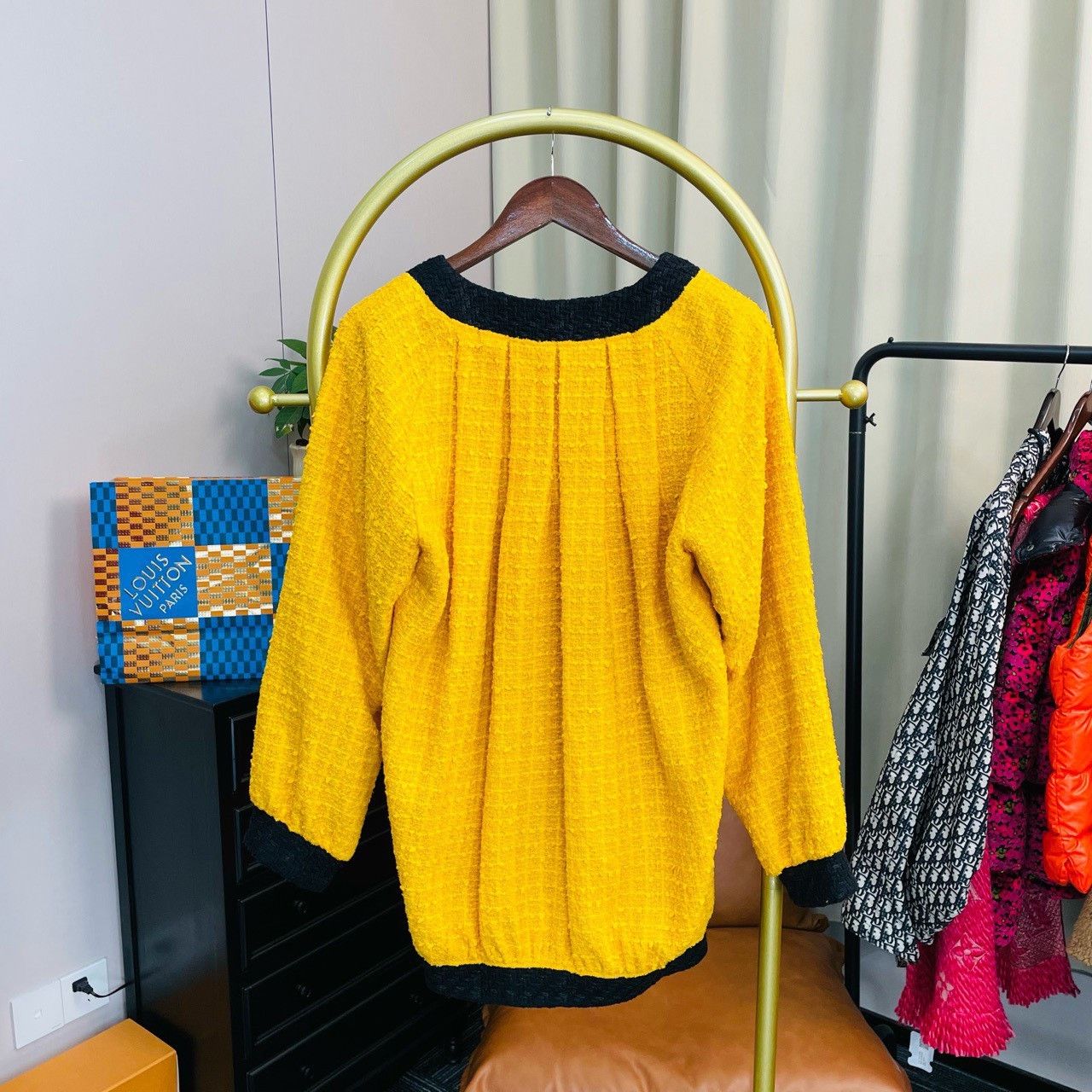 Gucci Gucci Yellow fragrance style braided cardigan sweater 2501- Size US XXS / EU 40 - 2 Thumbnail