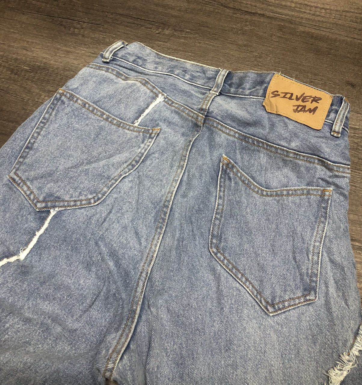 Japanese Brand W.W.G SILVER JAM JEANS UNISEX DESIGN Size US 28 / EU 44 - 20 Thumbnail