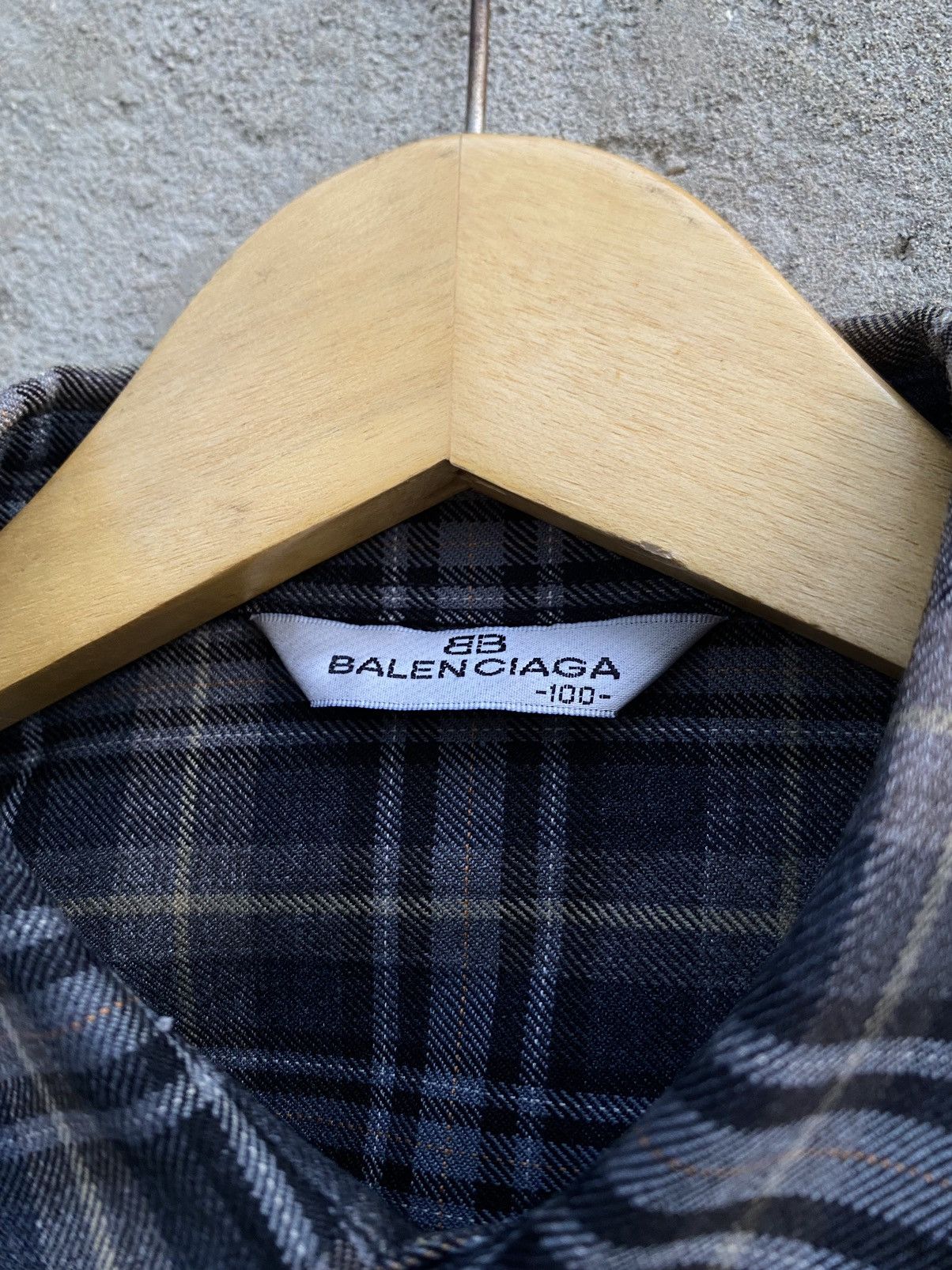 Balenciaga Vintage Balenciaga Plaid button up shirt Size US L / EU 52-54 / 3 - 8 Thumbnail