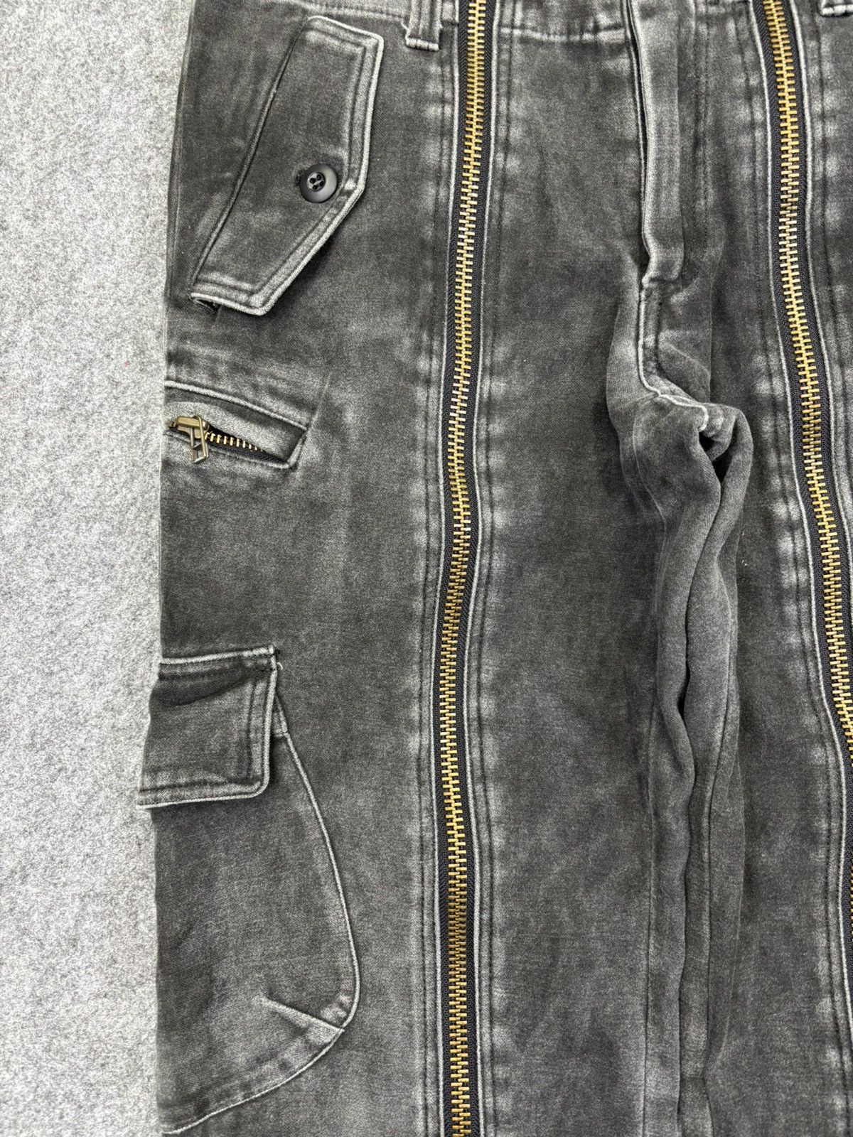 Japanese Brand Mala Vita Full Zipper Up Black Wash Multipockets Pant F825 Size US 32 / EU 48 - 5 Thumbnail