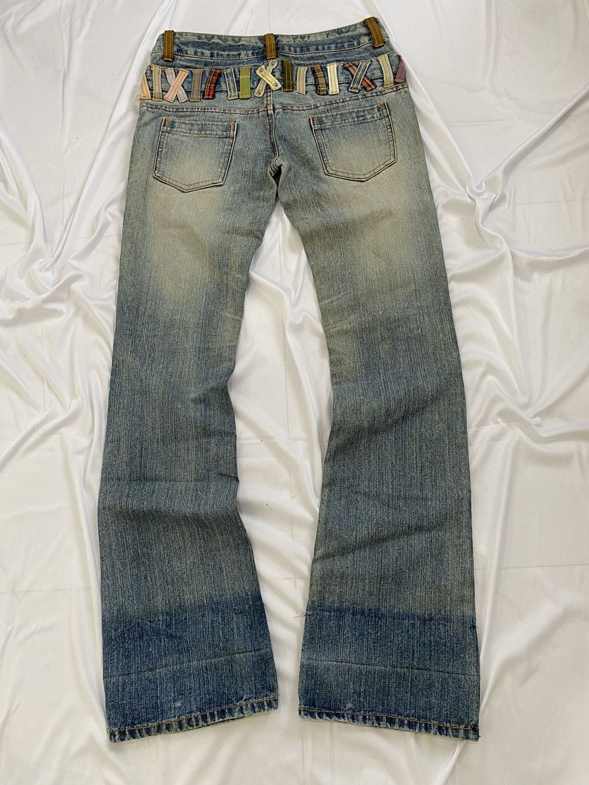 Le Grande Bleu (L.G.B.) clef de sol flare double waist jeans pant Size US 30 / EU 46 - 6 Thumbnail