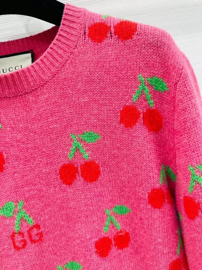 Gucci Gucci Cherry pattern knitted sweater 2501-Nextarrow Size US M / EU 48-50 / 2 - 3 Thumbnail