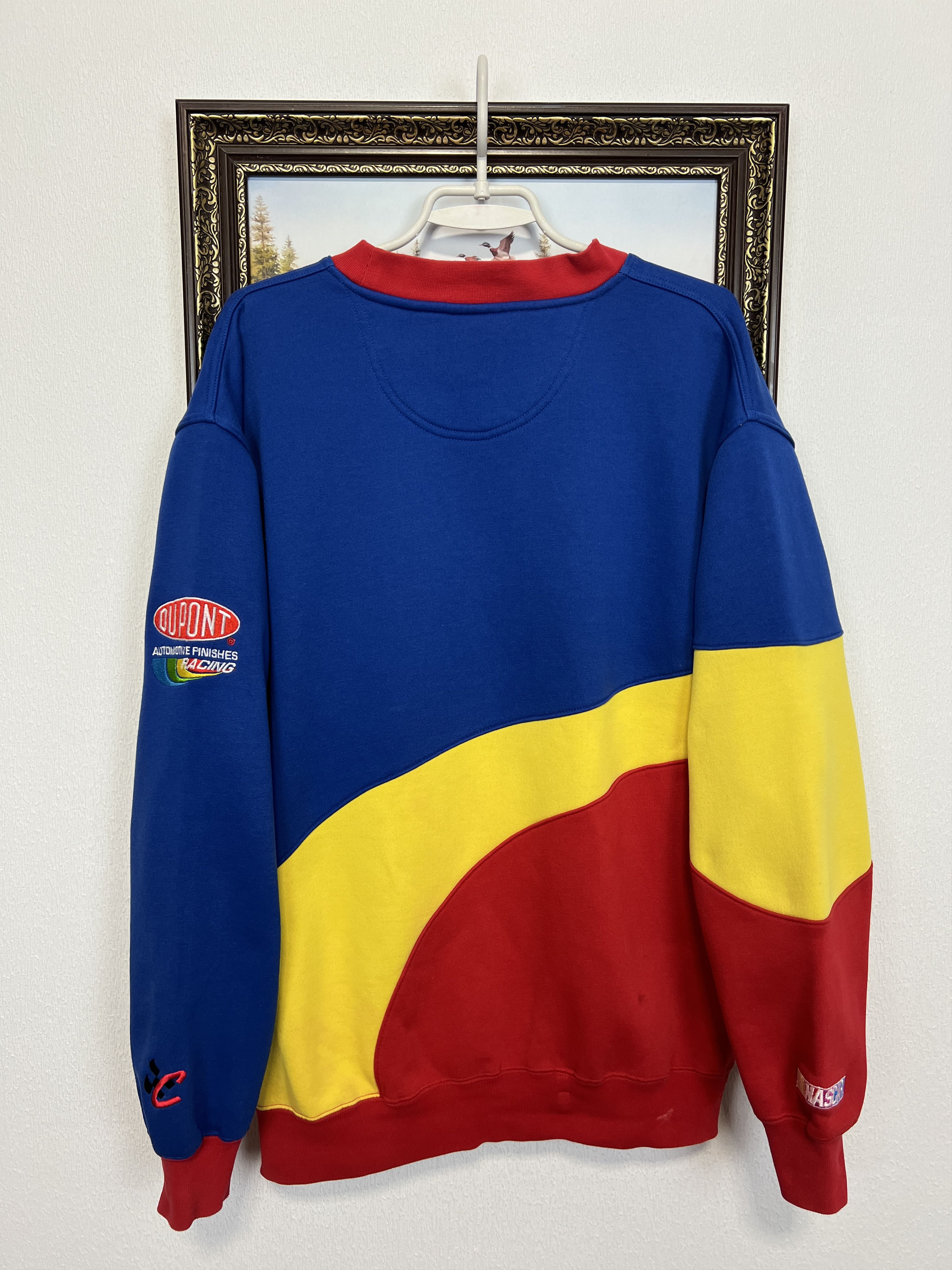 Vintage Jeff Gordon DuPont Rainbow Crewneck Sweatshirt Racing Rare Size US L / EU 52-54 / 3 - 11 Thumbnail