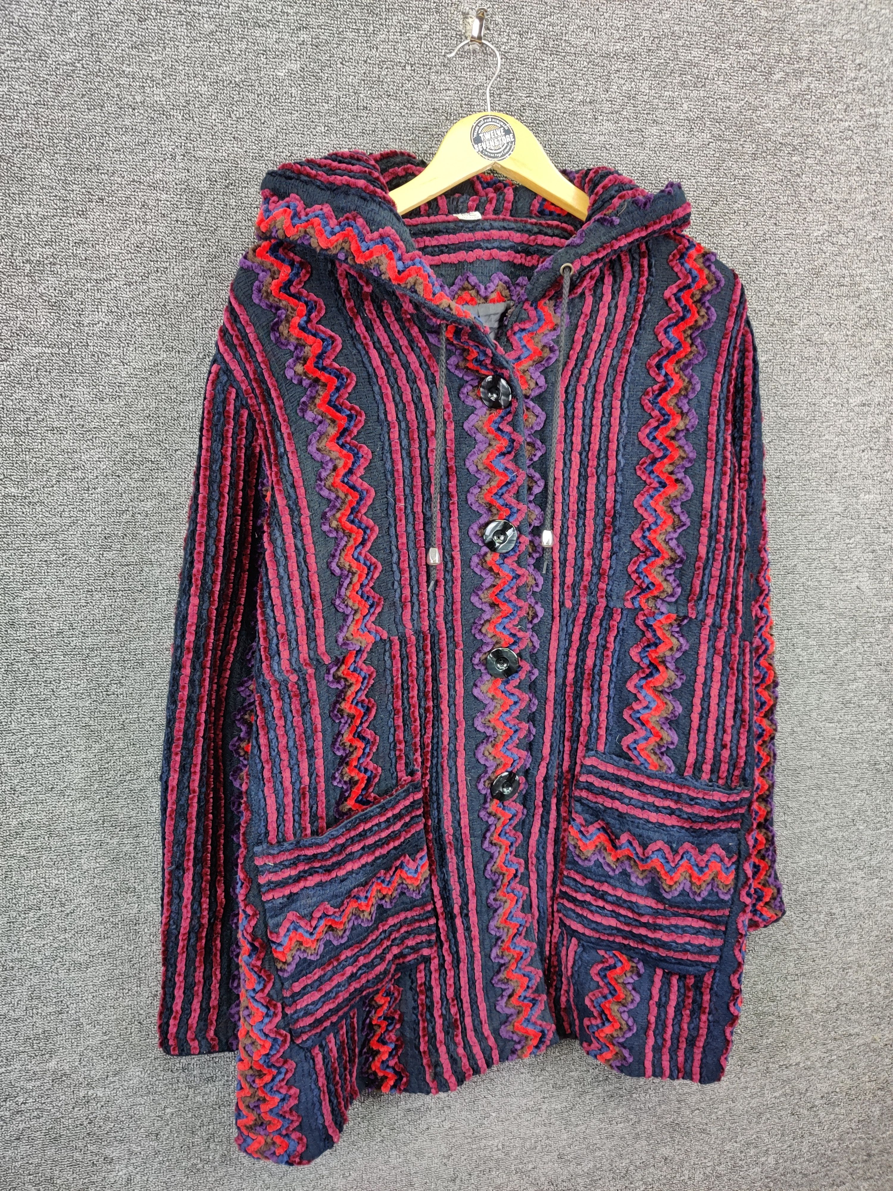 Vintage Vintage Unbrand Mexican Baja Heavy Hoodie Jacket Size US L / EU 52-54 / 3 - 5 Thumbnail