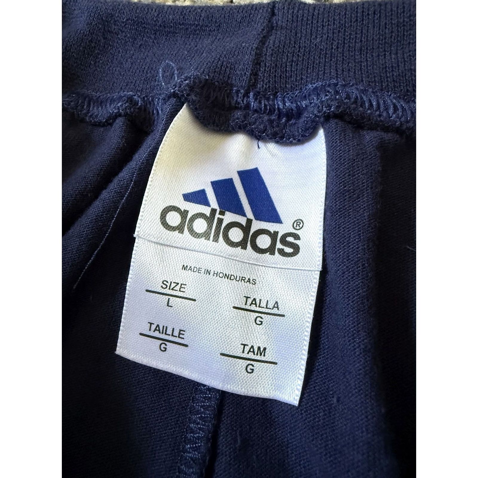 Adidas VINTAGE Adidas Shorts 90s Running Cotton Short Thigh Large Pockets Blue Gym L Mens Size US 33 - 4 Thumbnail