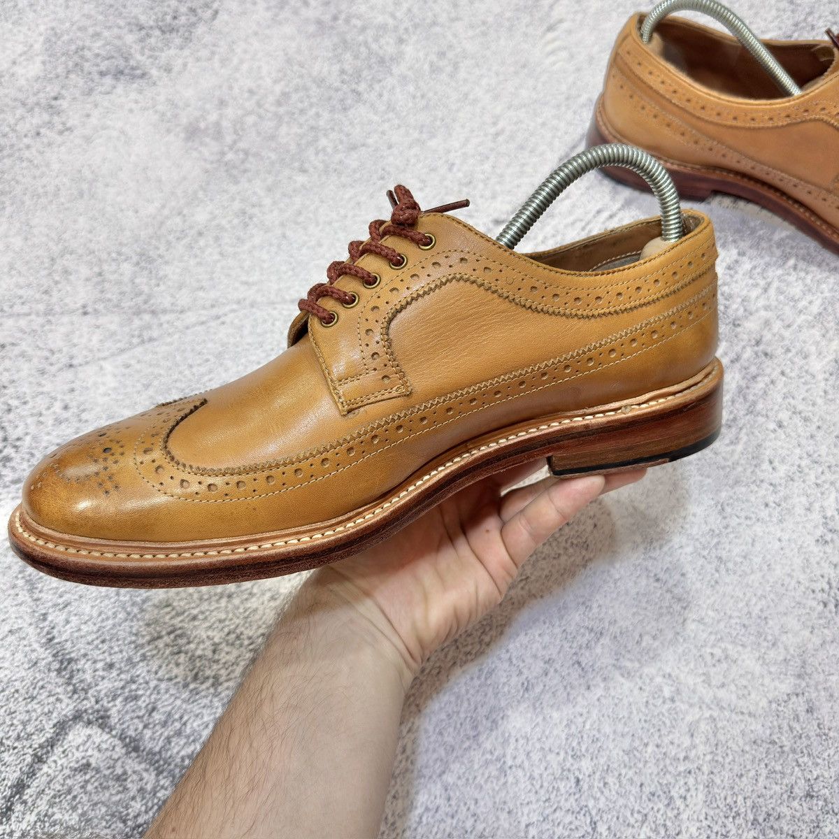 Other John White Tan Brown Welted Brogues US11.5 UK11 EU46 29.5cm Size US 11.5 / EU 44-45 - 6 Thumbnail