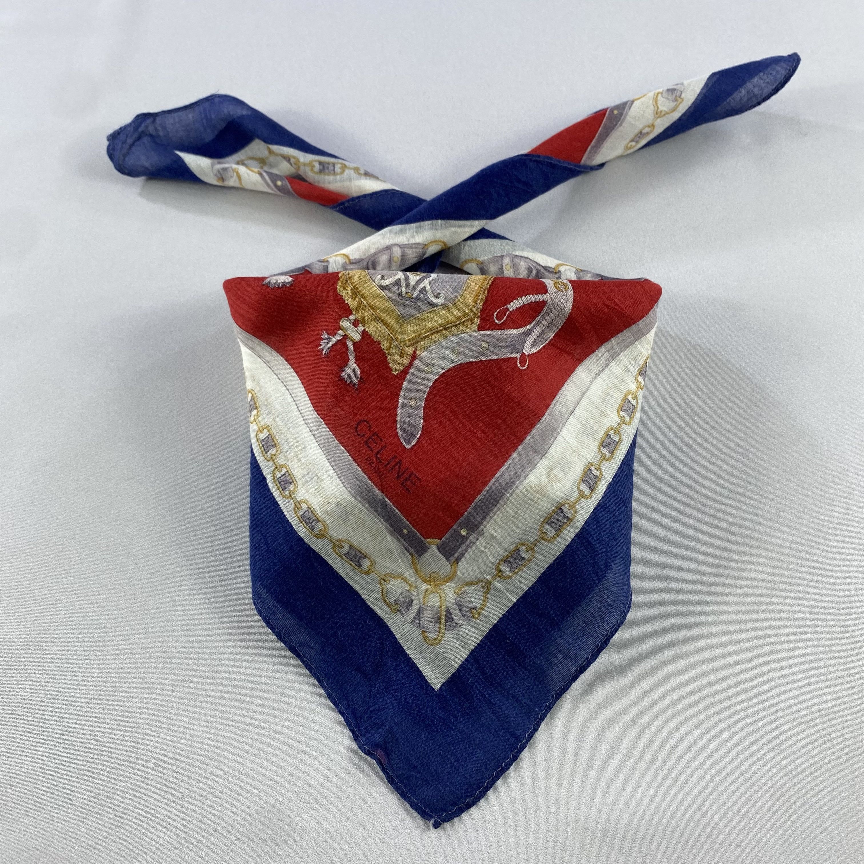 Celine × Vintage Celine Bandana/ Handkerchief / Neckerchief Size ONE SIZE - 1 Thumbnail