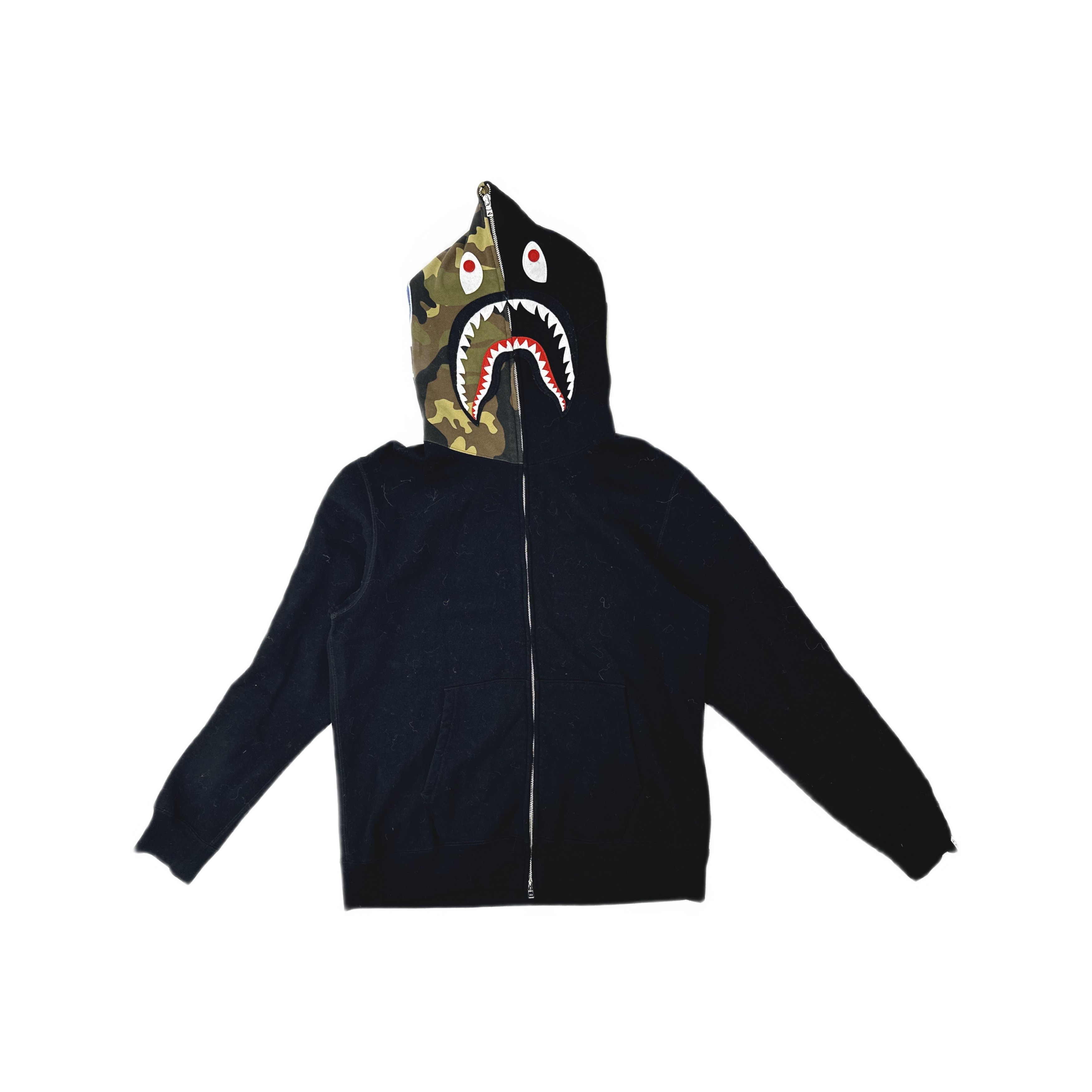 Bape BAPE A Bathing Ape Lukewarm Water Camo Fisheye Zip Hoodie