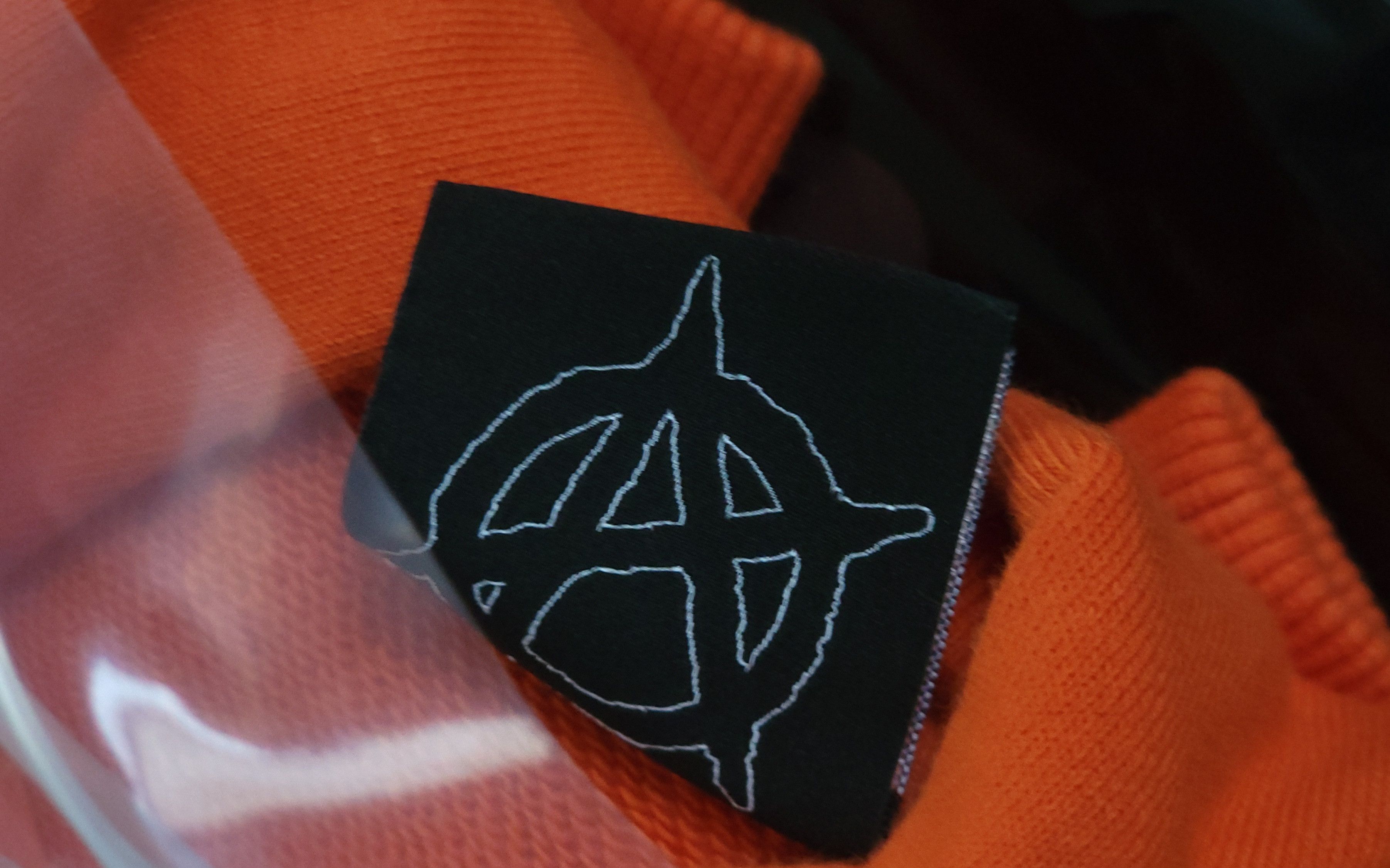 Revenge X HEARTBREAK OUTLINE HOODIE ORANGE/BLACK Size US XL / EU 56 / 4 - 9 Thumbnail
