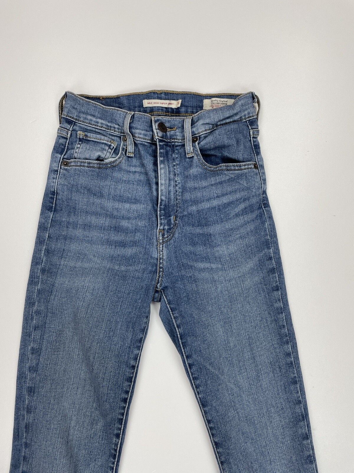 Levi's Levi's Premium Mile High Waist Skinny Jeans Blue Size 25 Size 25" / US 0 / IT 36 - 7 Thumbnail
