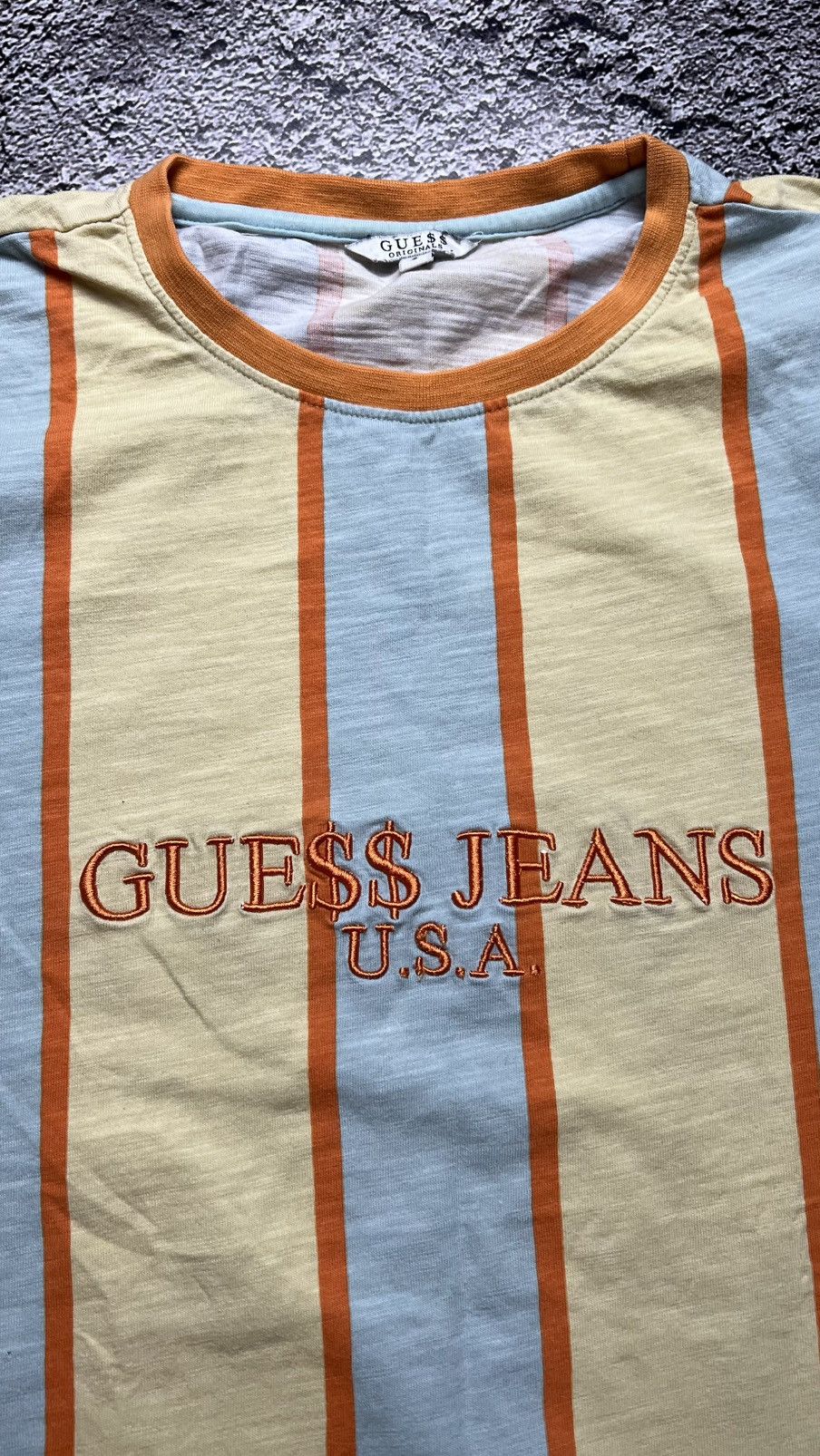 A$AP Rocky × Guess Guess x Asap Rocky Gue$$ x VSVP striped tee embriodered Size US S / EU 44-46 / 1 - 3 Thumbnail