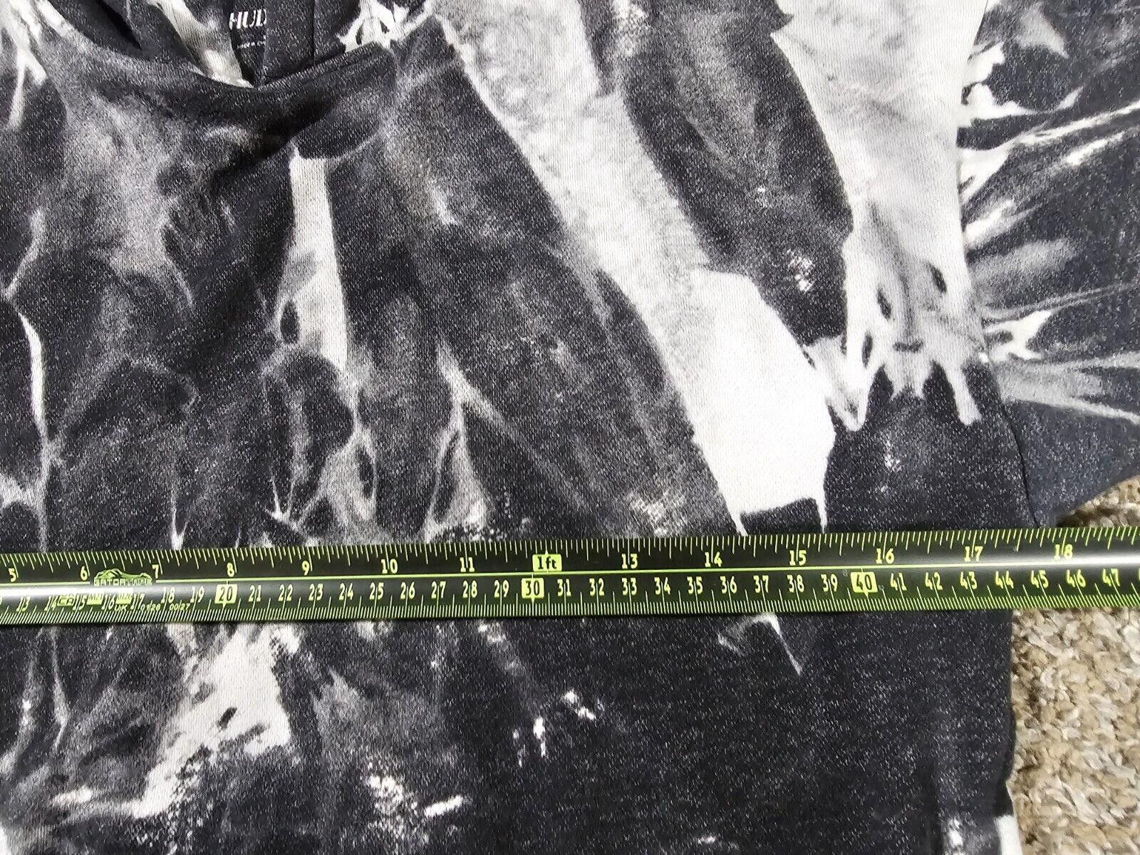 Designer Hudson Kids M Hoodie Black White Tie Dye Pullover Size US XXS / EU 40 - 5 Thumbnail