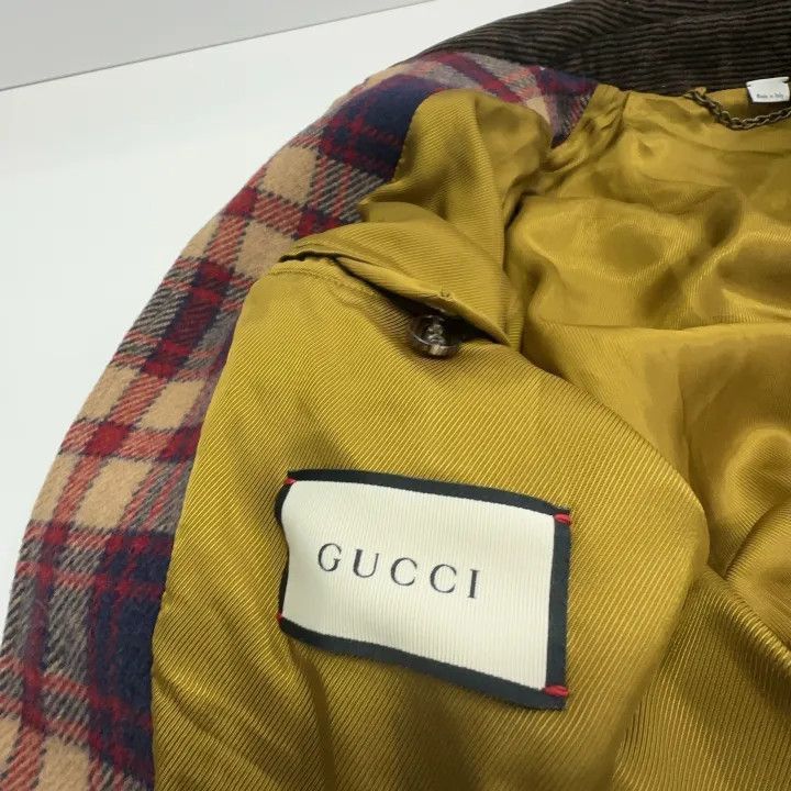 Gucci Gucci Gucci Check Wool and Corduroy Jacket -2506 Size US M / EU 48-50 / 2 - 6 Thumbnail