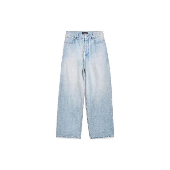 Balenciaga Balenciaga SS24 Washed Denim Pants 0079-2507 Size US 26 / EU 42 - 2 Thumbnail
