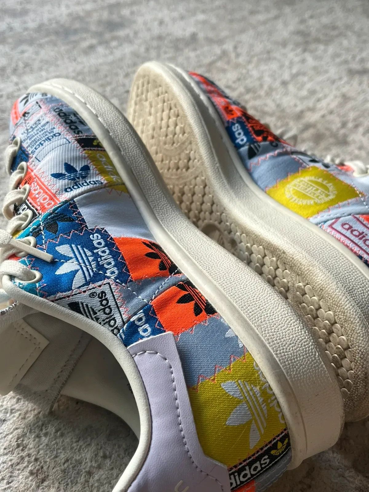 Adidas Adidas Stan Smith Primegreen Sz U 5.5 EUR 36.5 Patchwork Size US 5.5 / IT 35.5 - 13 Thumbnail