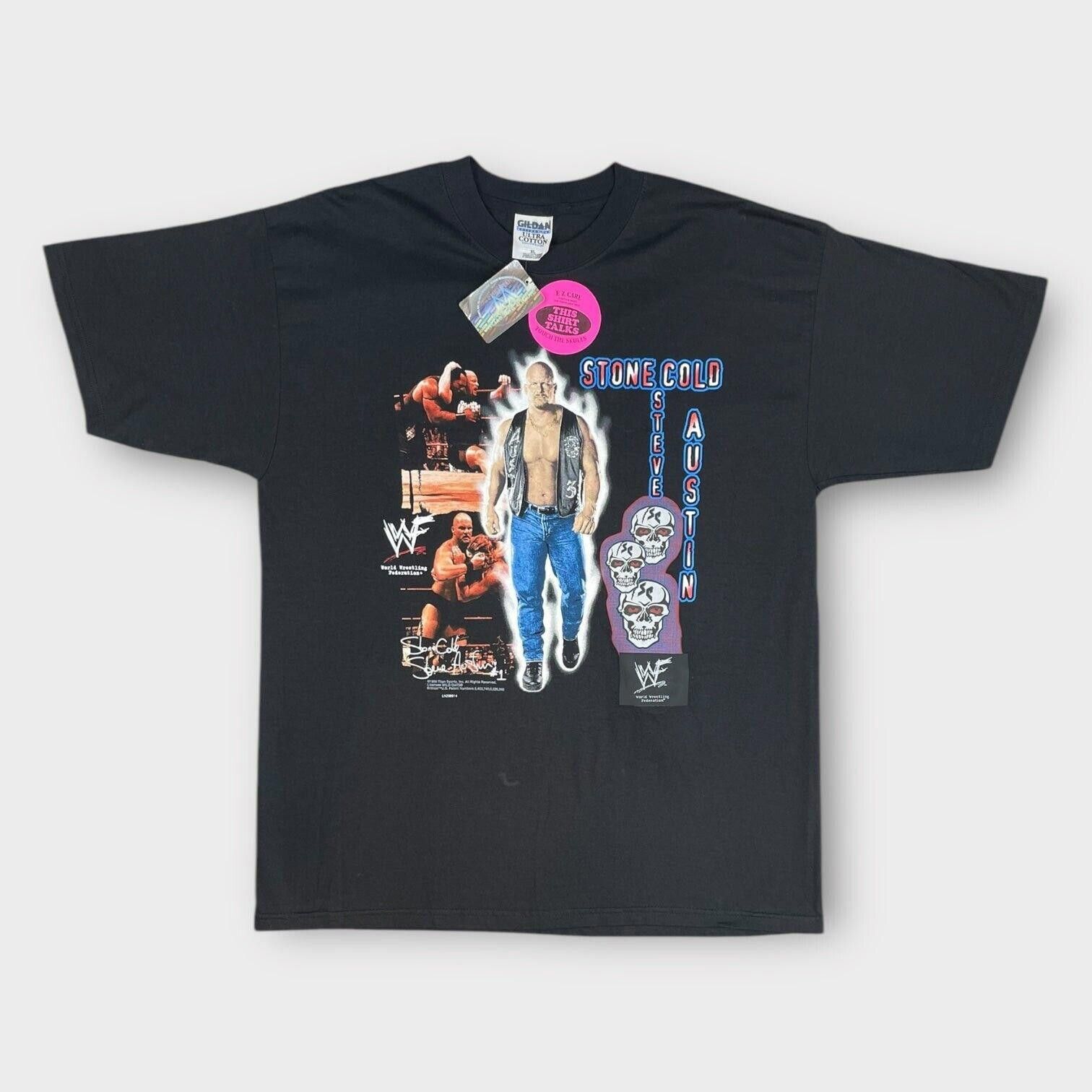 WWE 1998 Stone Cold WWE Talking Skull Tee Size US XL / EU 56 / 4 - 1 Thumbnail