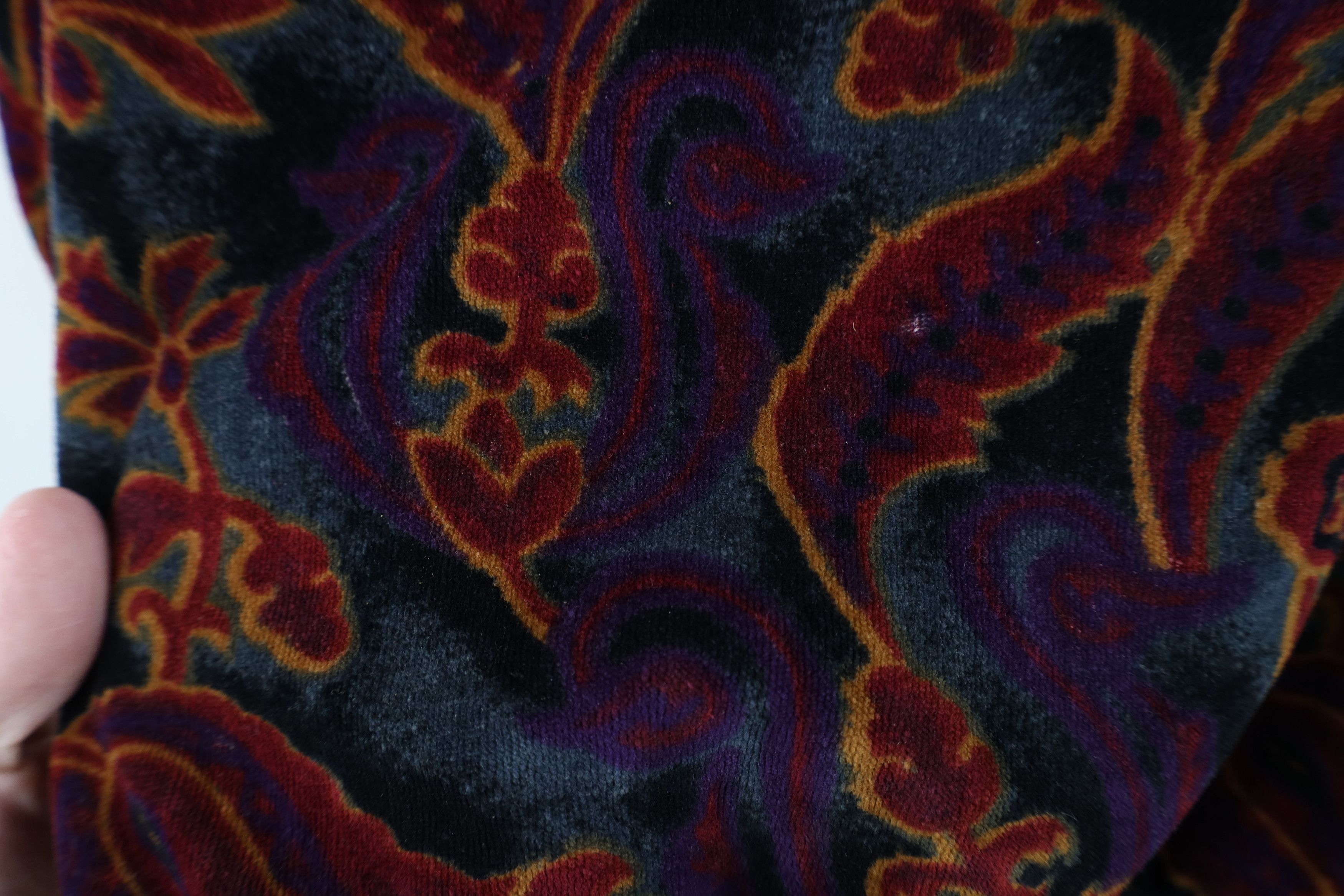 Vintage Vintage 90s Y2K Babydoll Velour Paisley Turtleneck Sweater Size S / US 4 / IT 40 - 6 Thumbnail