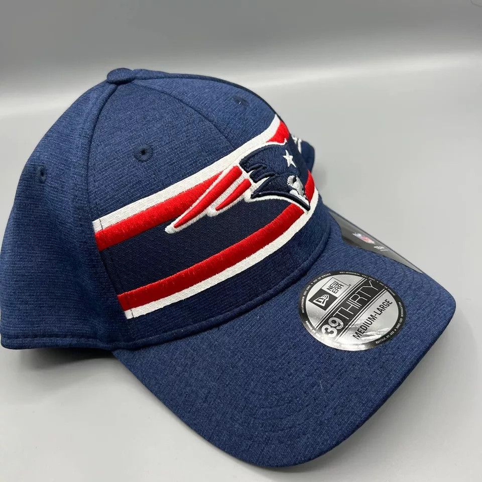 New Era New England Patriots Hat Men 39Thirty Stretch Fitted Cap New Size ONE SIZE - 3 Thumbnail