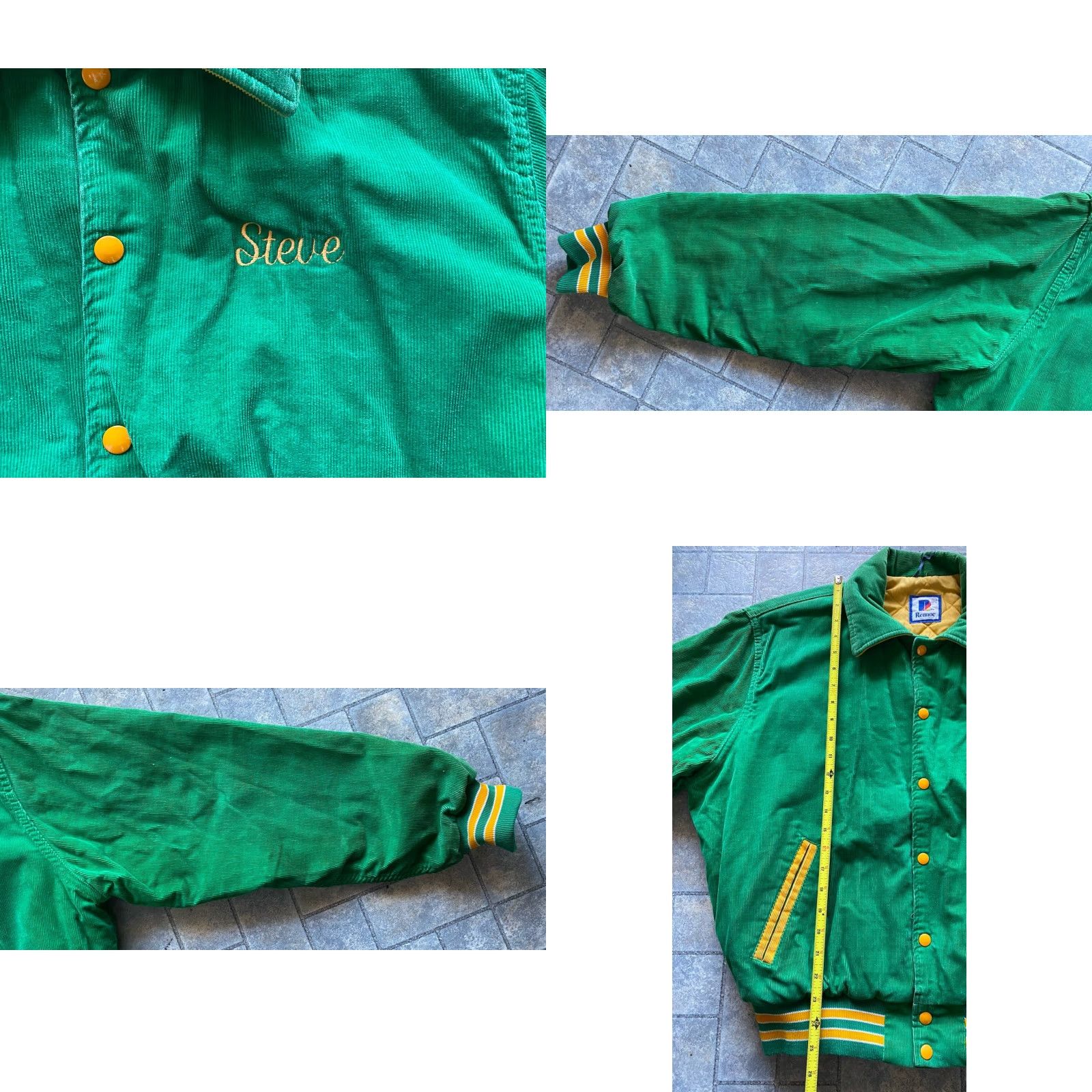 Vintage VINTAGE Rennoc Corduroy Jacket Coat Green Men’s Large L Regular Embroidered Coat Vintage Rennoc Green Corduroy Embroidered Men’s Large LV? Size US L / EU 52-54 / 3 - 8 Thumbnail