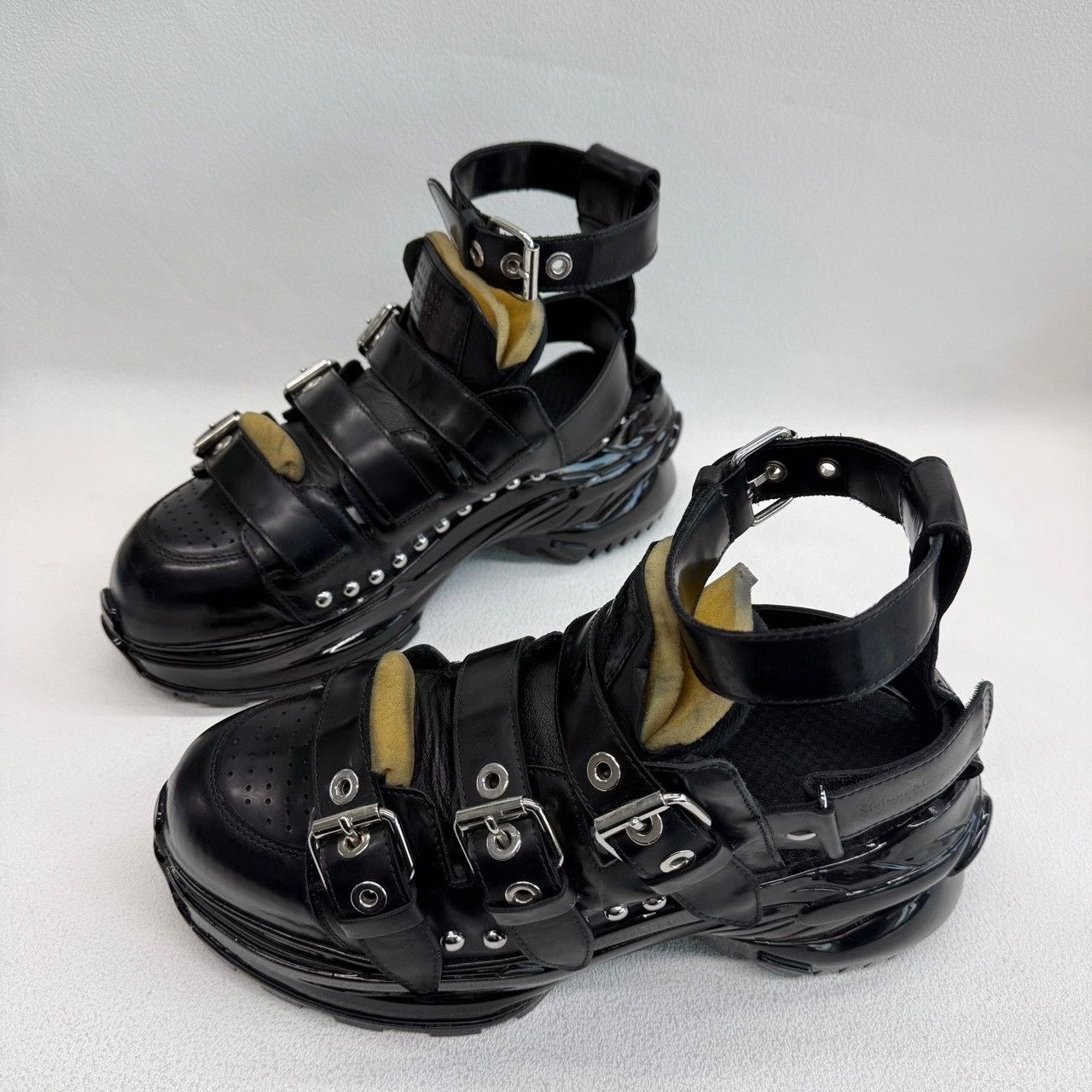 Maison Margiela Maison Margiela Leather Black Sandals 10.5 Men Size US 10.5 / EU 43-44 - 1 Thumbnail