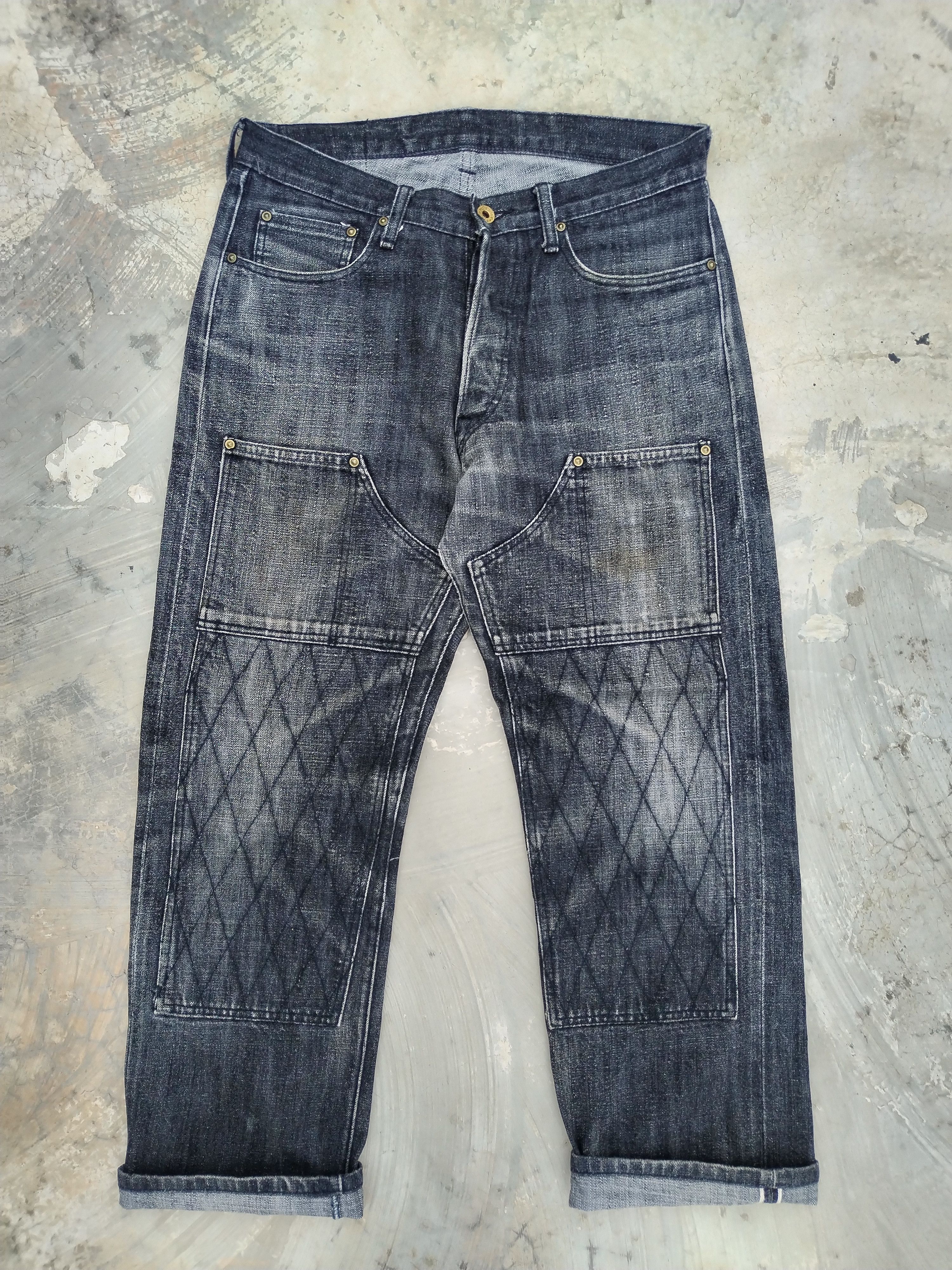 Trophy Clothing Double Knee Selvedge Jeans