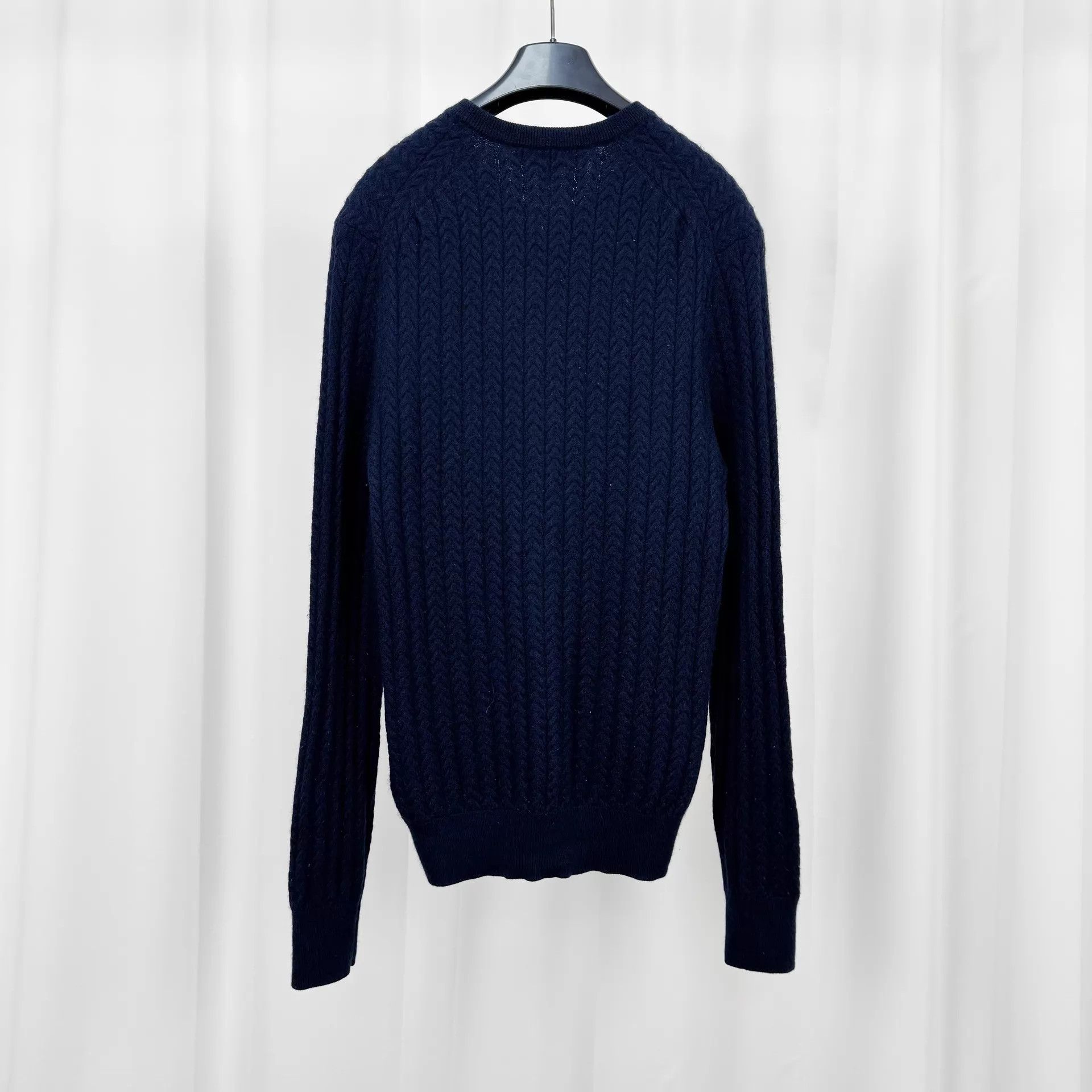 Burberry Burberry Logo Cable Knit Cashmere Sweater L Mint Size L / US 10 / IT 46 - 2 Thumbnail