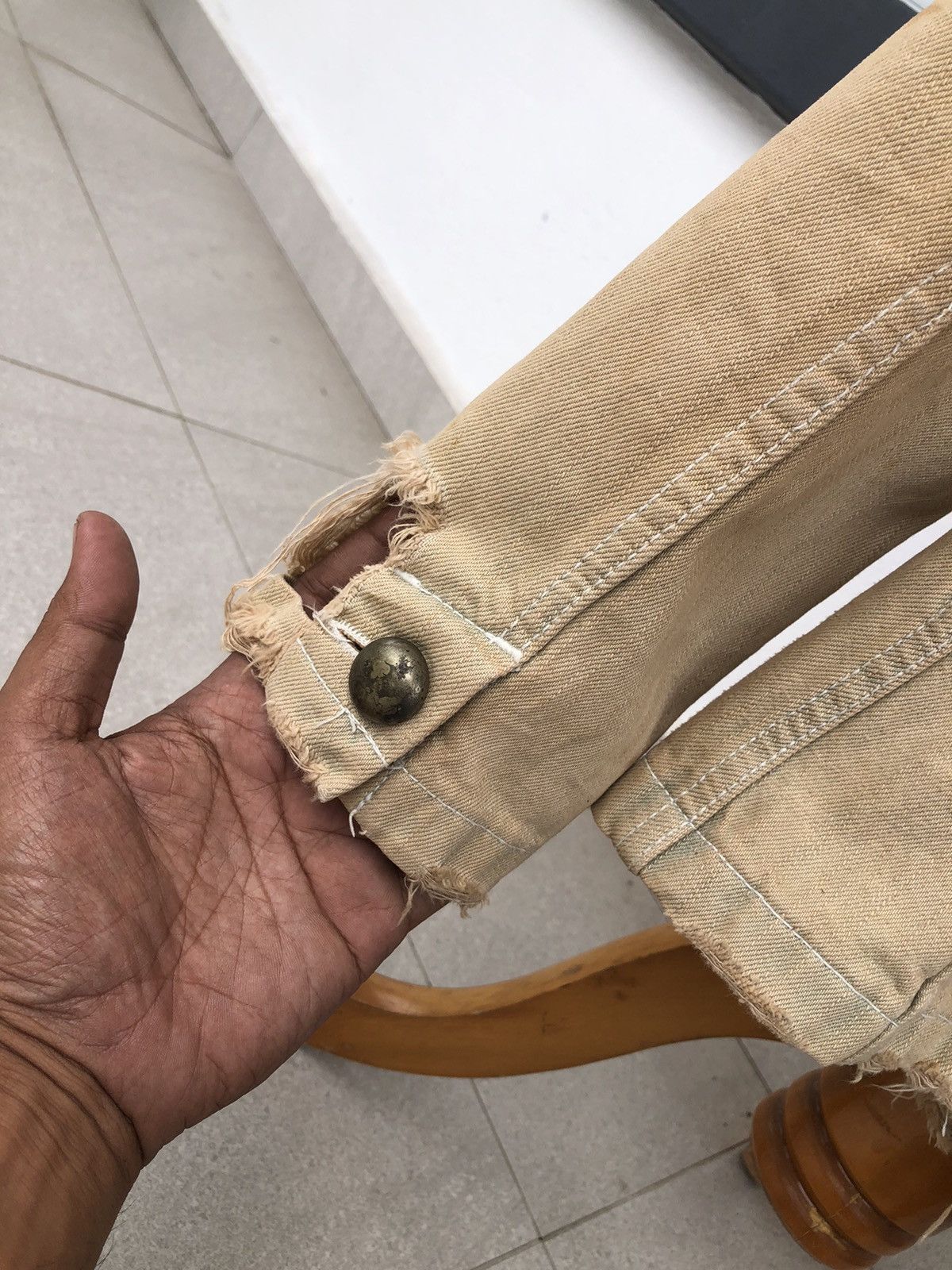 PPFM Vintage PPFM Japanese designer distressed denim jacket Size US M / EU 48-50 / 2 - 16 Thumbnail