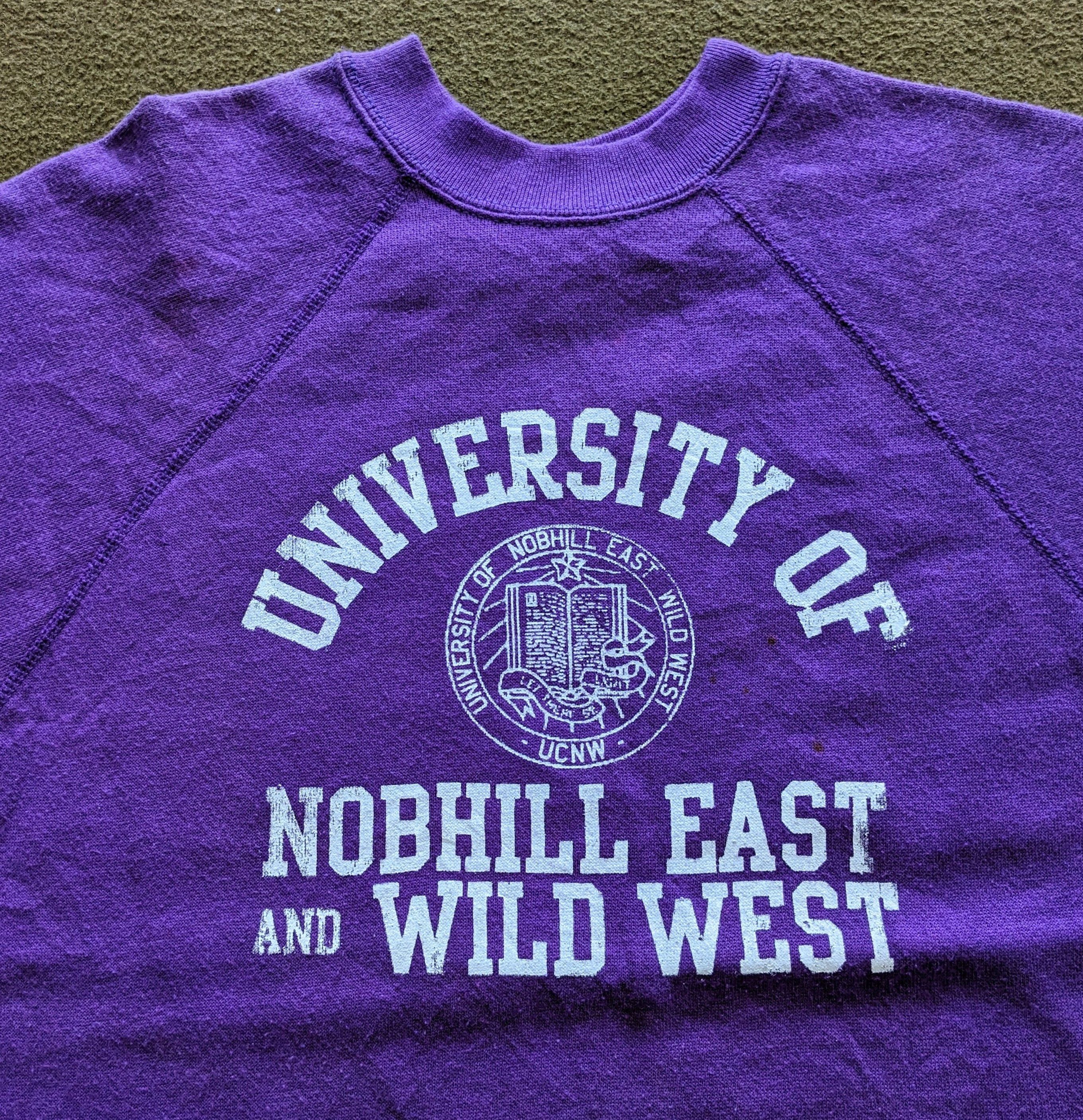Vintage Vintage University Of Nobhill East And Wild West Sweatshirt Size US S / EU 44-46 / 1 - 2 Thumbnail