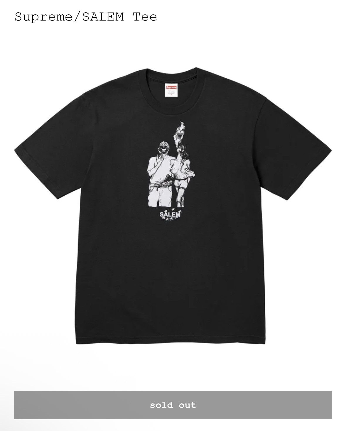 Supreme Supreme / Salem Tee Size US S / EU 44-46 / 1 - 2 Thumbnail