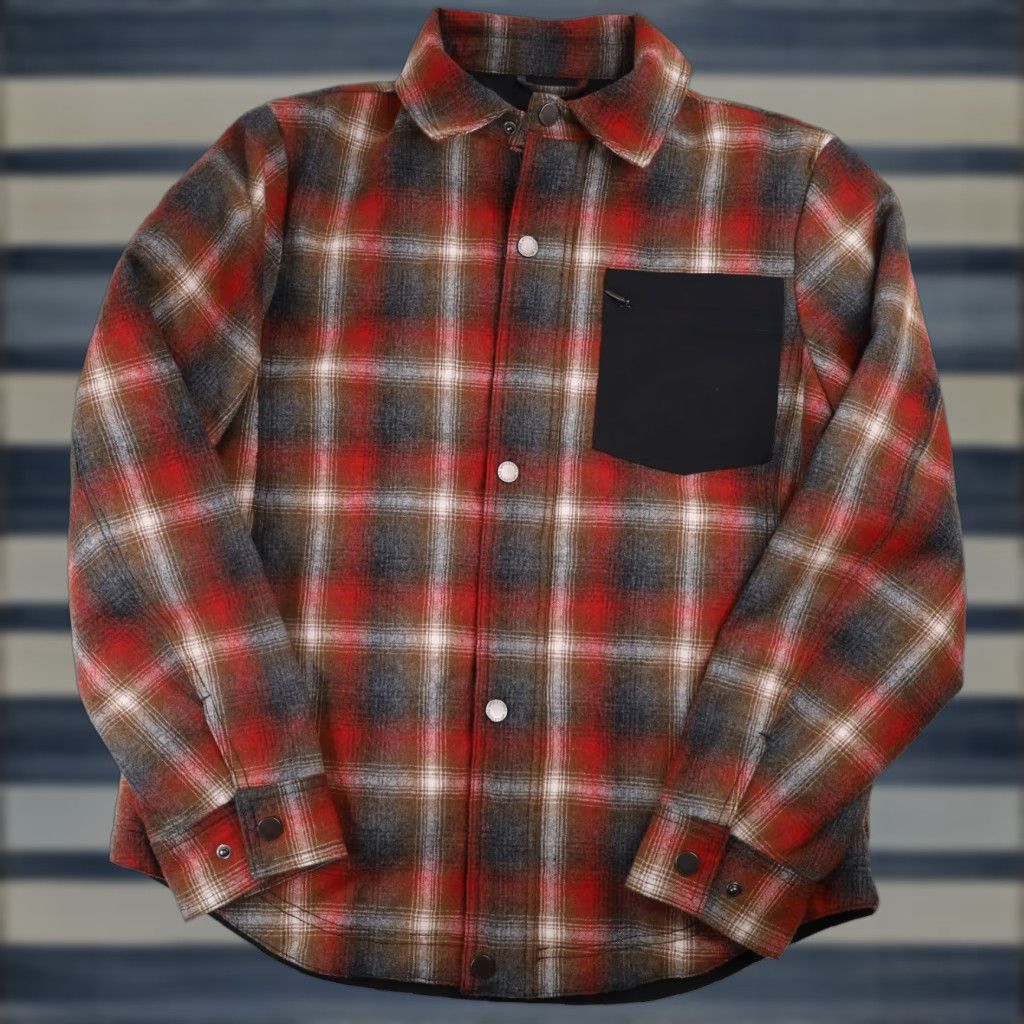 Pendleton VINTAGE Pendleton Mens Medium Shadow Plaid Polyfill Quilted Wool Shirt Jacket Size US M / EU 48-50 / 2 - 1 Thumbnail