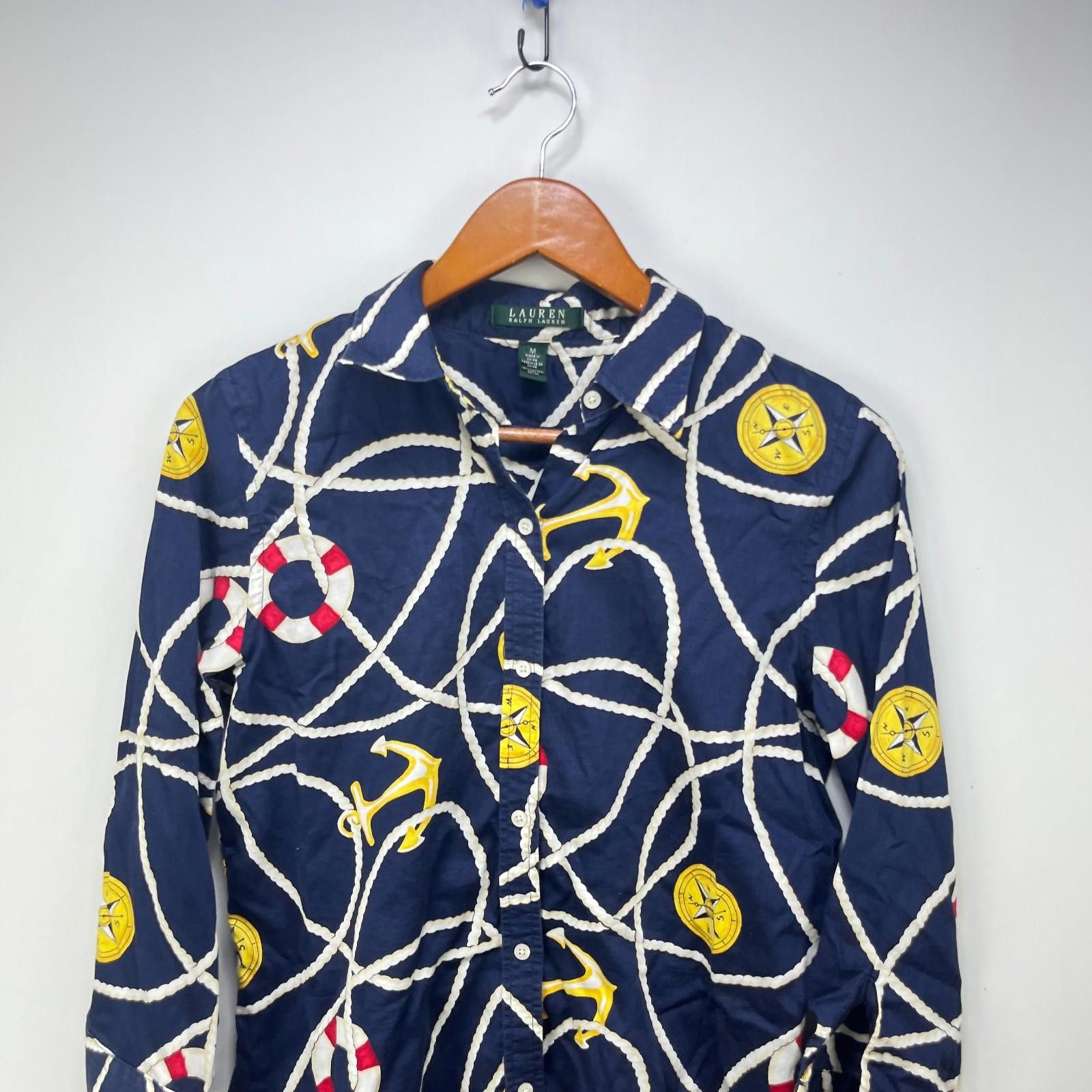 Polo Ralph Lauren Vintage Polo Ralph Lauren Womens Sailing Shirt Medium Size M / US 6-8 / IT 42-44 - 2 Thumbnail
