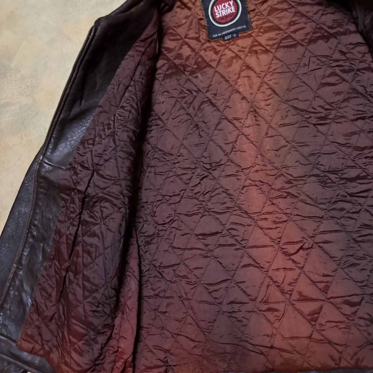 Genuine Leather Vintage Genuine Leather Lucky Strike Jacket Size US L / EU 52-54 / 3 - 9 Thumbnail