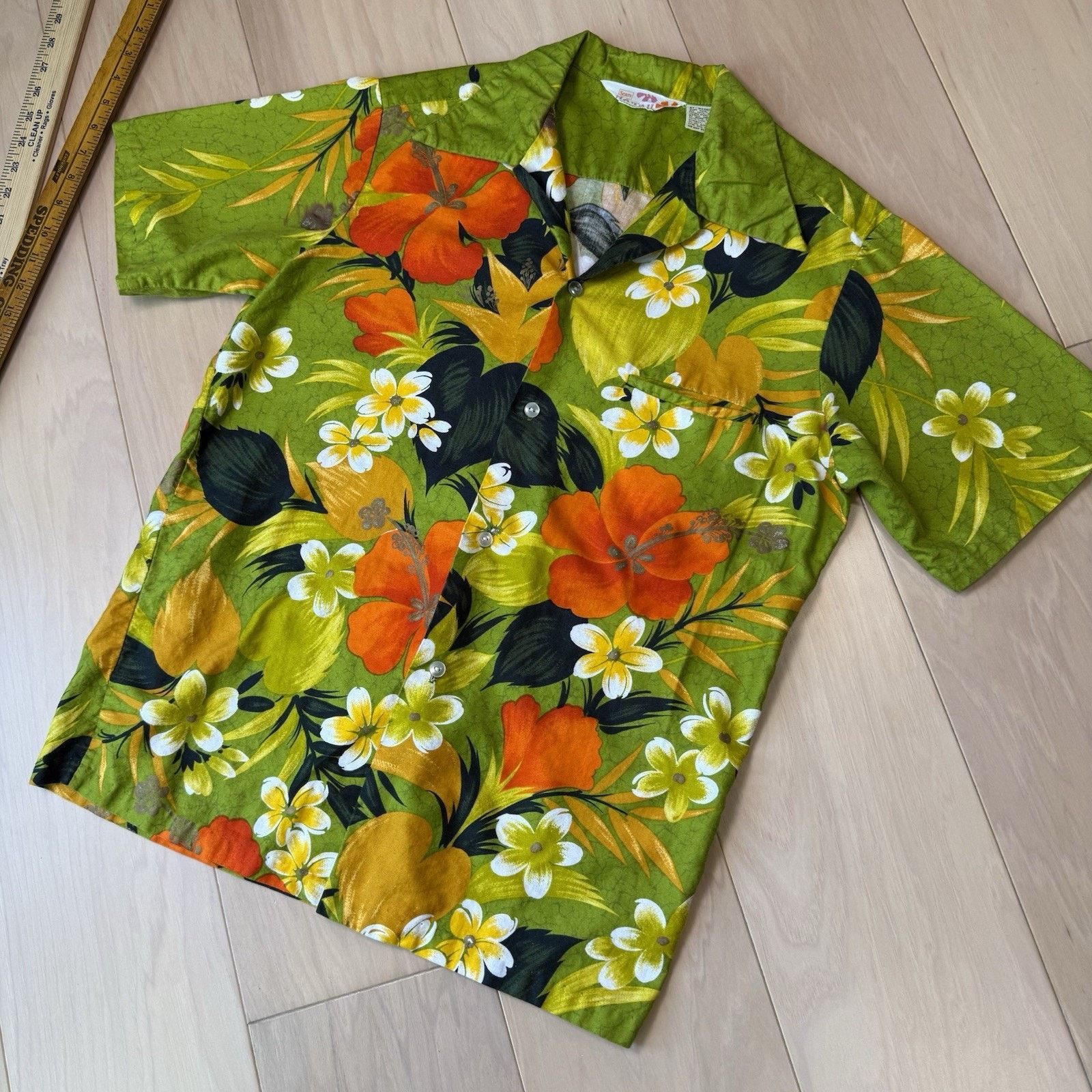 Vintage Vintage Sears Hawaii Shirt Medium Green 60s Short Sleeve Art Size US M / EU 48-50 / 2 - 8 Thumbnail