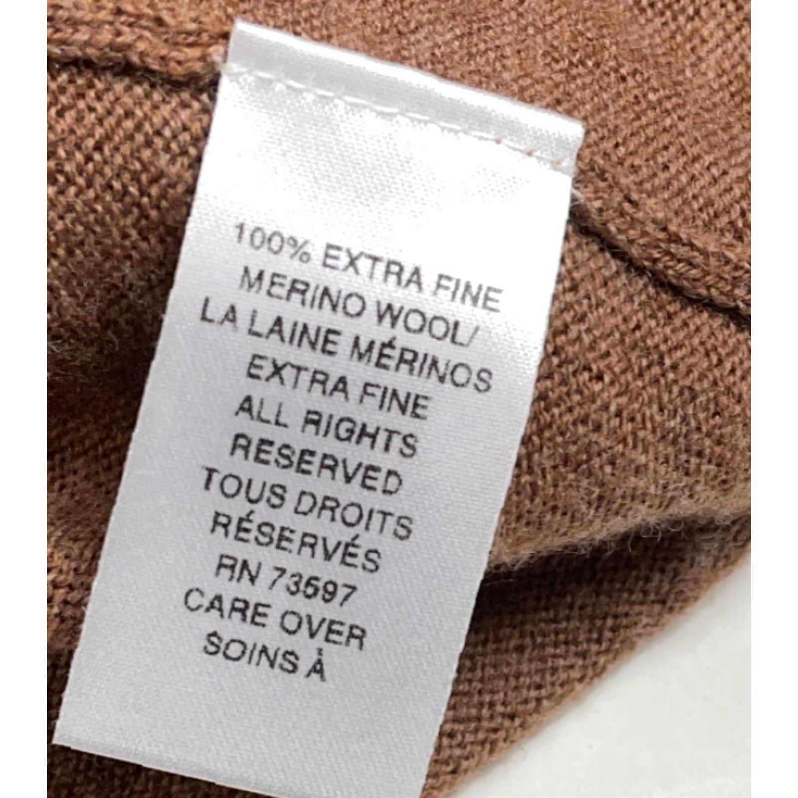 Vintage VTG 90s Brown Merino Wool V-Neck Sweater Vest Adult XL Lightweight Pullover Knit Mens Raffi Size US XL / EU 56 / 4 - 5 Thumbnail