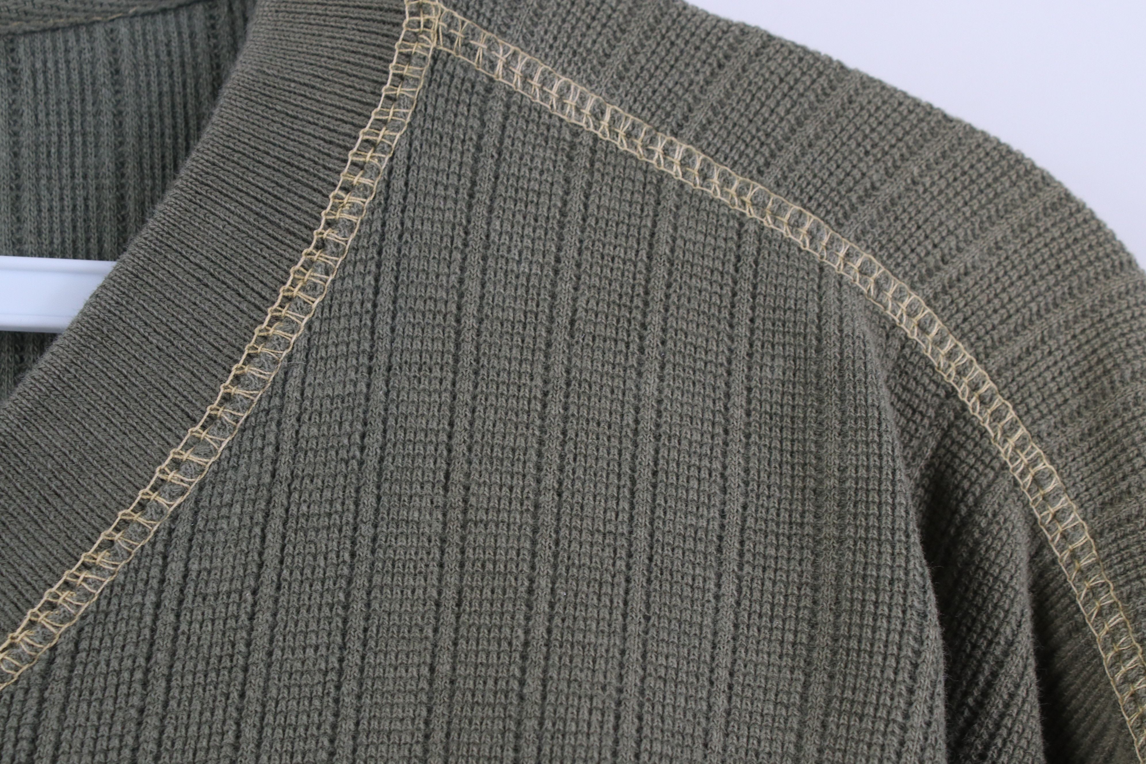 Vintage Vintage 90s Streetwear Ribbed Knit Ringer Henley T-Shirt Size US XL / EU 56 / 4 - 6 Thumbnail