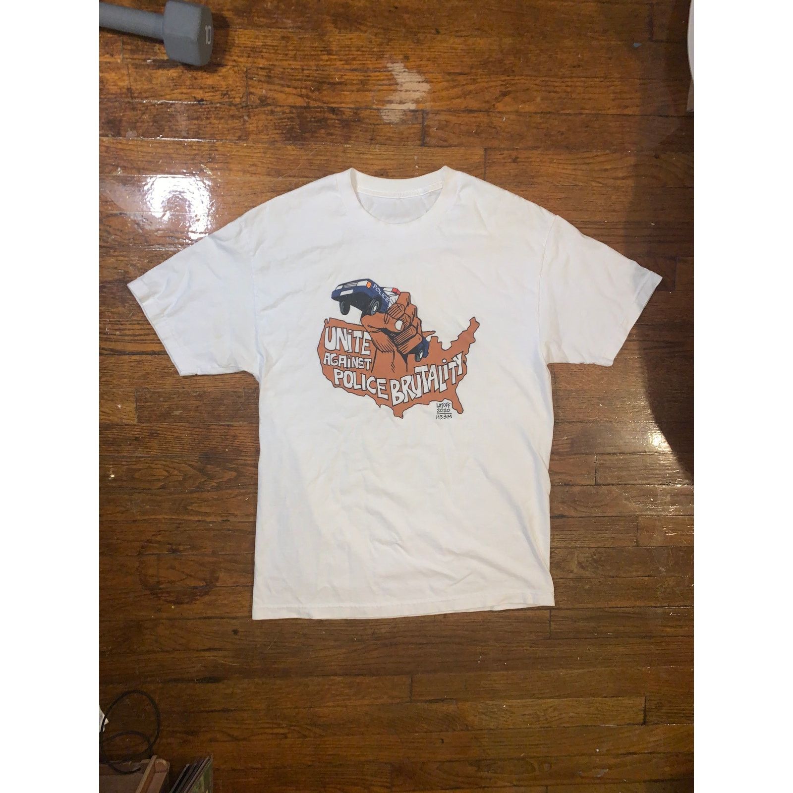 Other HEEM 2020 Unite Against Police Brutality Tee White Mens L Size US L / EU 52-54 / 3 - 2 Thumbnail