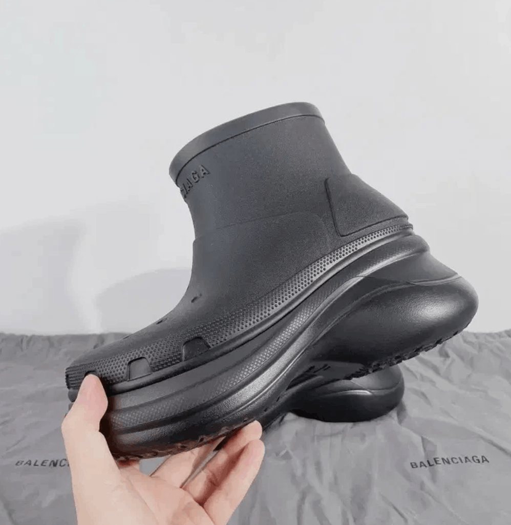 Balenciaga × Crocs Balenciaga x Crocs Men's Black Clog Boots Size US 9.5 / EU 42-43 - 4 Thumbnail