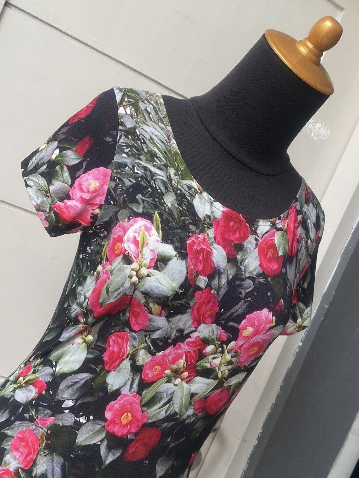 agnes b. AGNES B Flower Motive Dress Size XS / US 0-2 / IT 36-38 - 4 Thumbnail