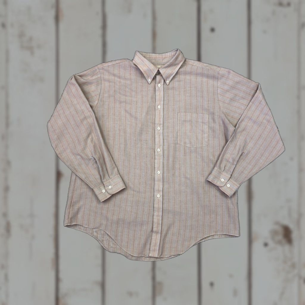 Vintage VINTAGE Kingsport Shirt Men XL White Button-Front Disco 70s 80s Camp Knit Retro Spread Look Size US XL / EU 56 / 4 - 1 Thumbnail