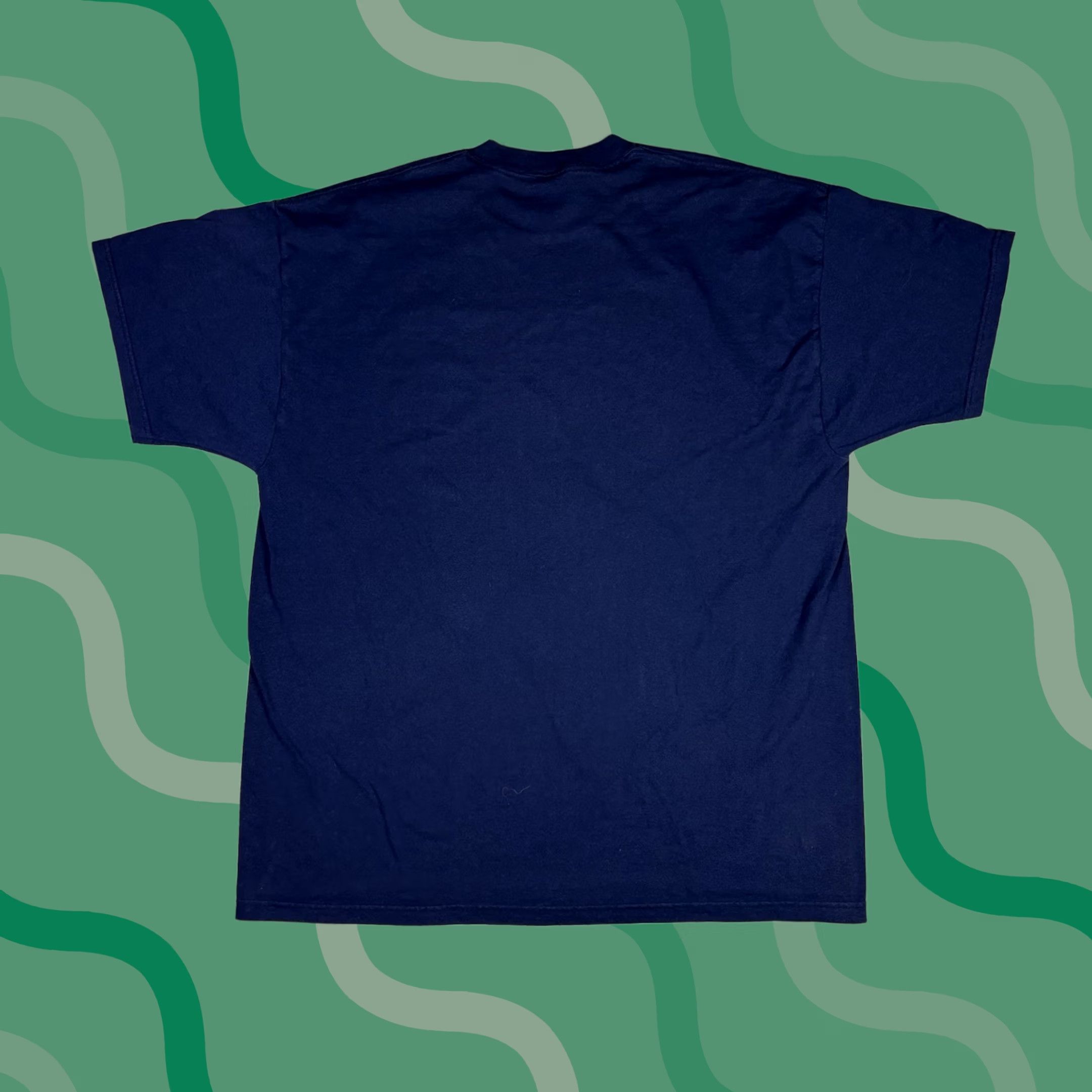 Fruit Of The Loom VINTAGE Dare Against Drugs and Violance Promo Art T Shirt Navy Blue Adult 2XL Fruit of the Loom Men's T-Shirt Short Sleeve Crew Neck Cotton 90s Art Size US XXL / EU 58 / 5 - 1 Thumbnail
