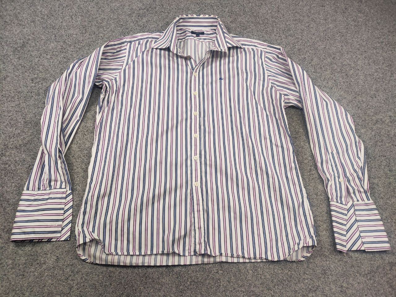 Burberry Vintage Burberry London loose shirt thin stripes cufflinks Size US XL / EU 56 / 4 - 3 Thumbnail