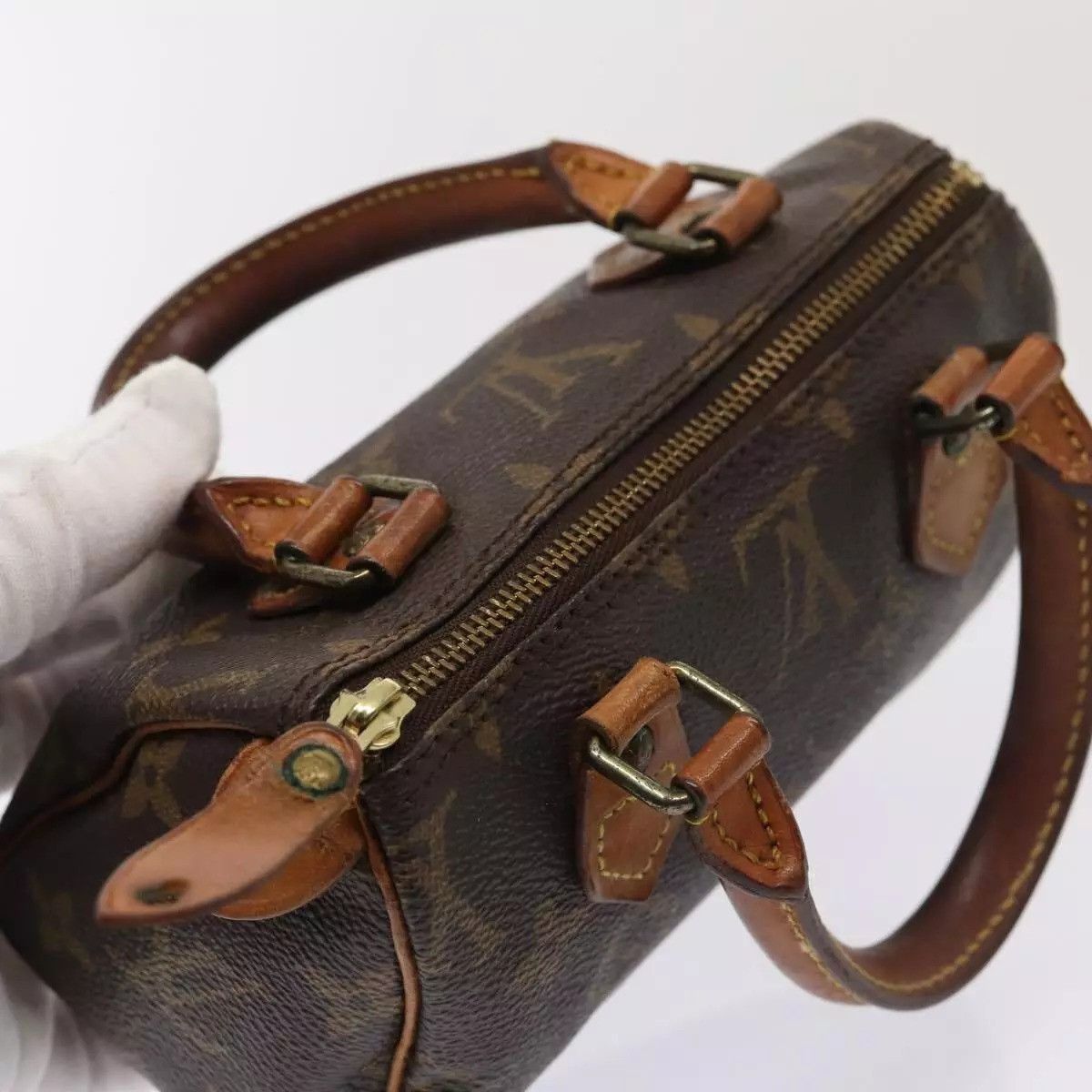 Louis Vuitton LOUIS VUITTON Monogram Mini Speedy Hand Bag Size ONE SIZE - 11 Thumbnail