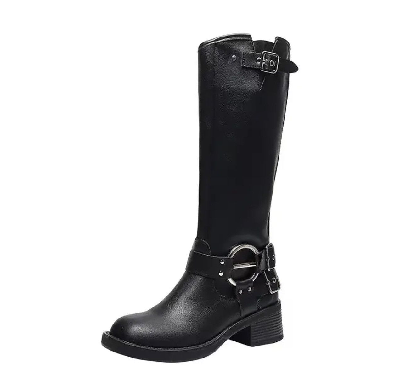 Other Women’s Biker Boots Gothic Medium Heel Motorcycle style Size US 6.5 / IT 36.5 - 6 Thumbnail