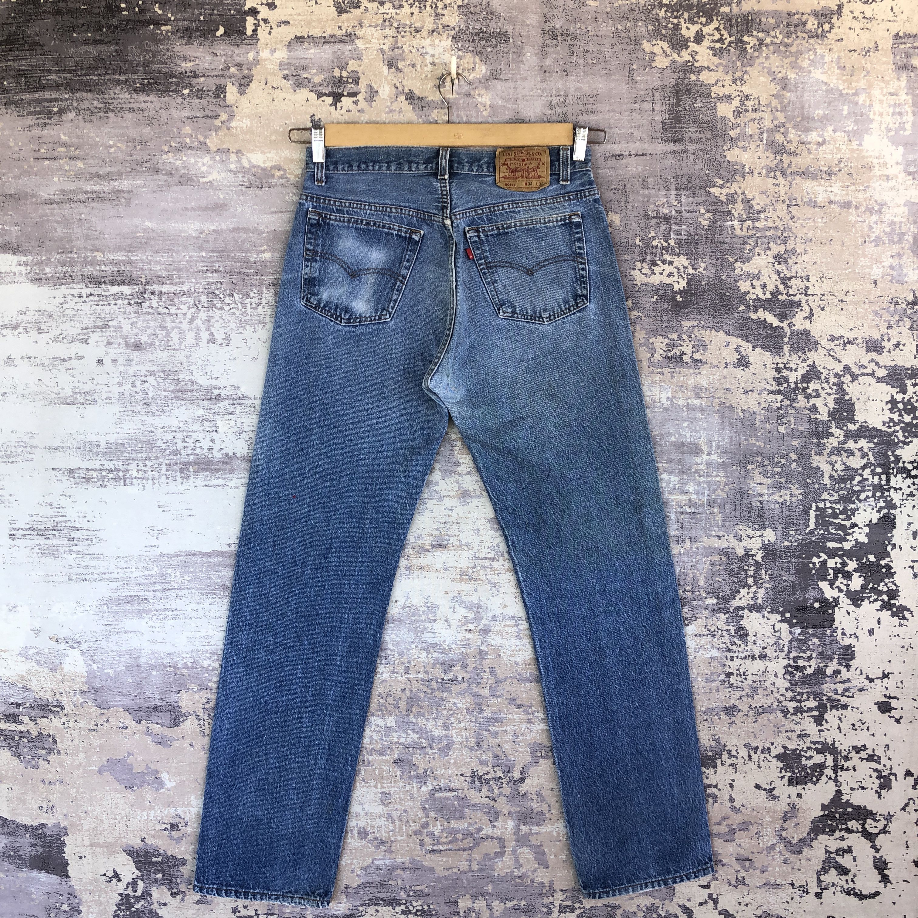 Levi's Vintage Levis 501 Faded Jeans Distressed Light Wash Denim Size US 30 / EU 46 - 2 Thumbnail